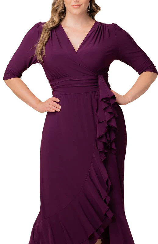 Veronica Ruffled Evening Gown - Plus - Image 3
