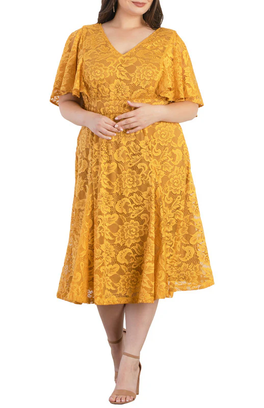 Camille Lace Cocktail Dress - Plus - Image 21