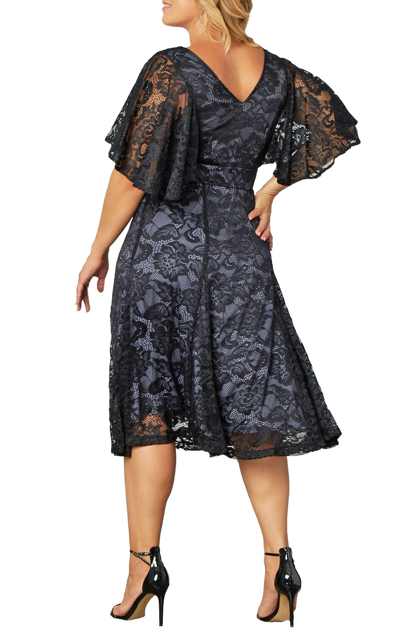 Camille Lace Cocktail Dress - Plus - Image 4