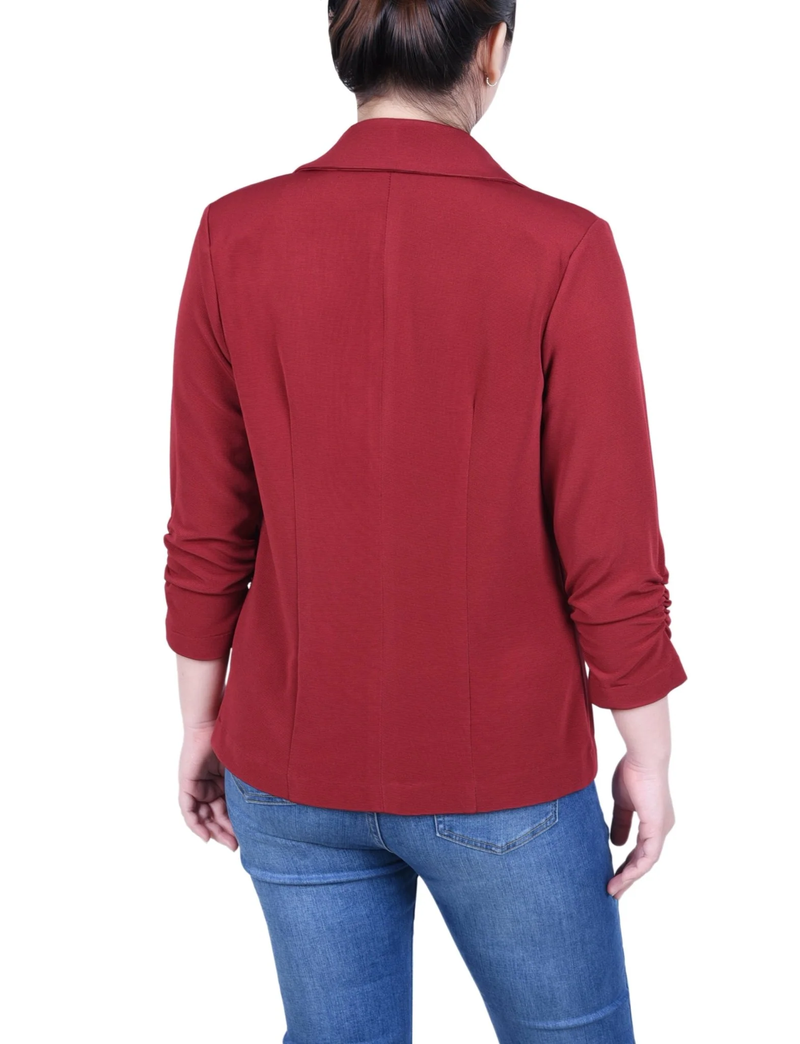 3/4 Sleeve Length Knit Ottoman Jacket - Petite - Image 8