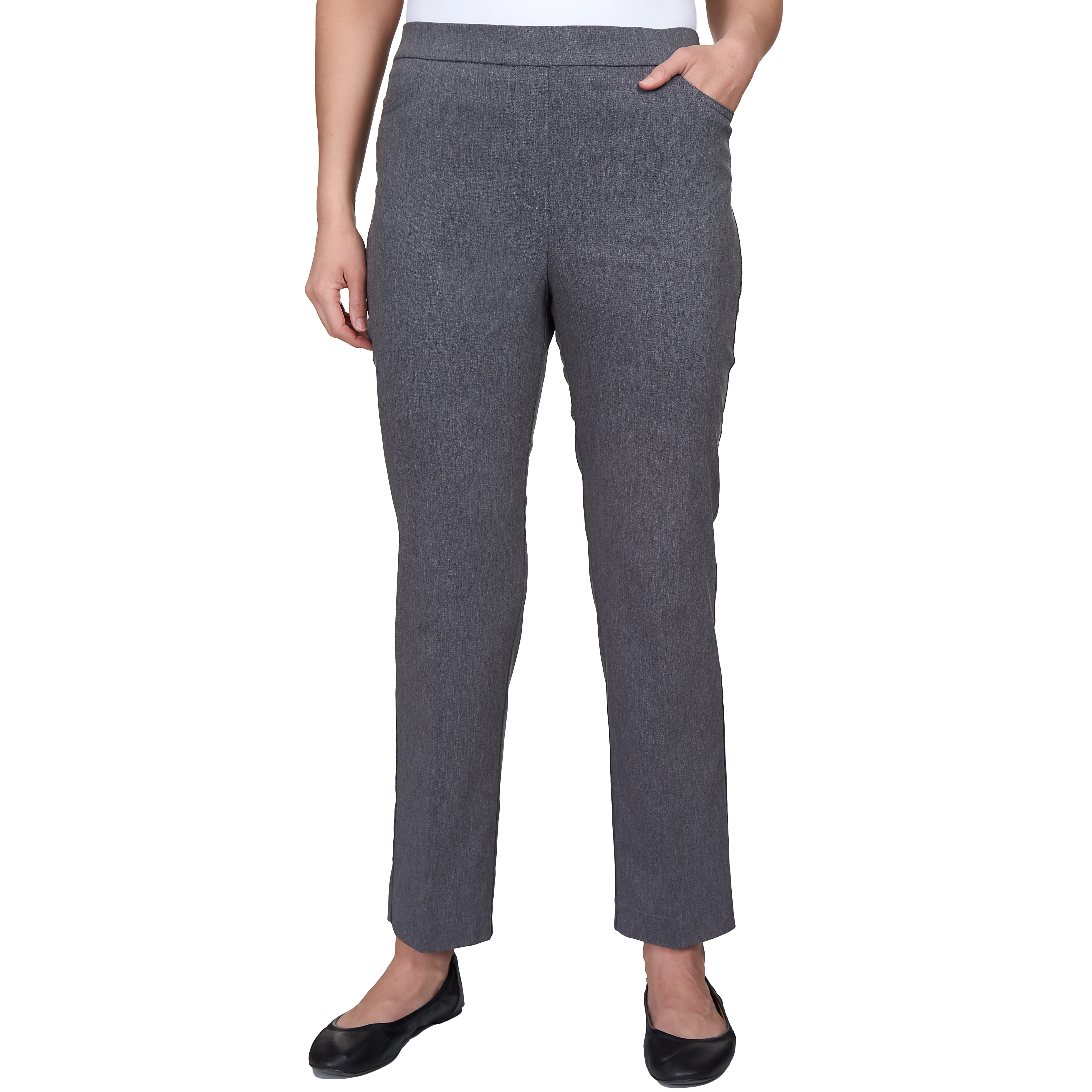 Alfred Dunner Classic Allure Fit Proportioned Pant with Elastic Comfort Waistband Average Length - Image 13