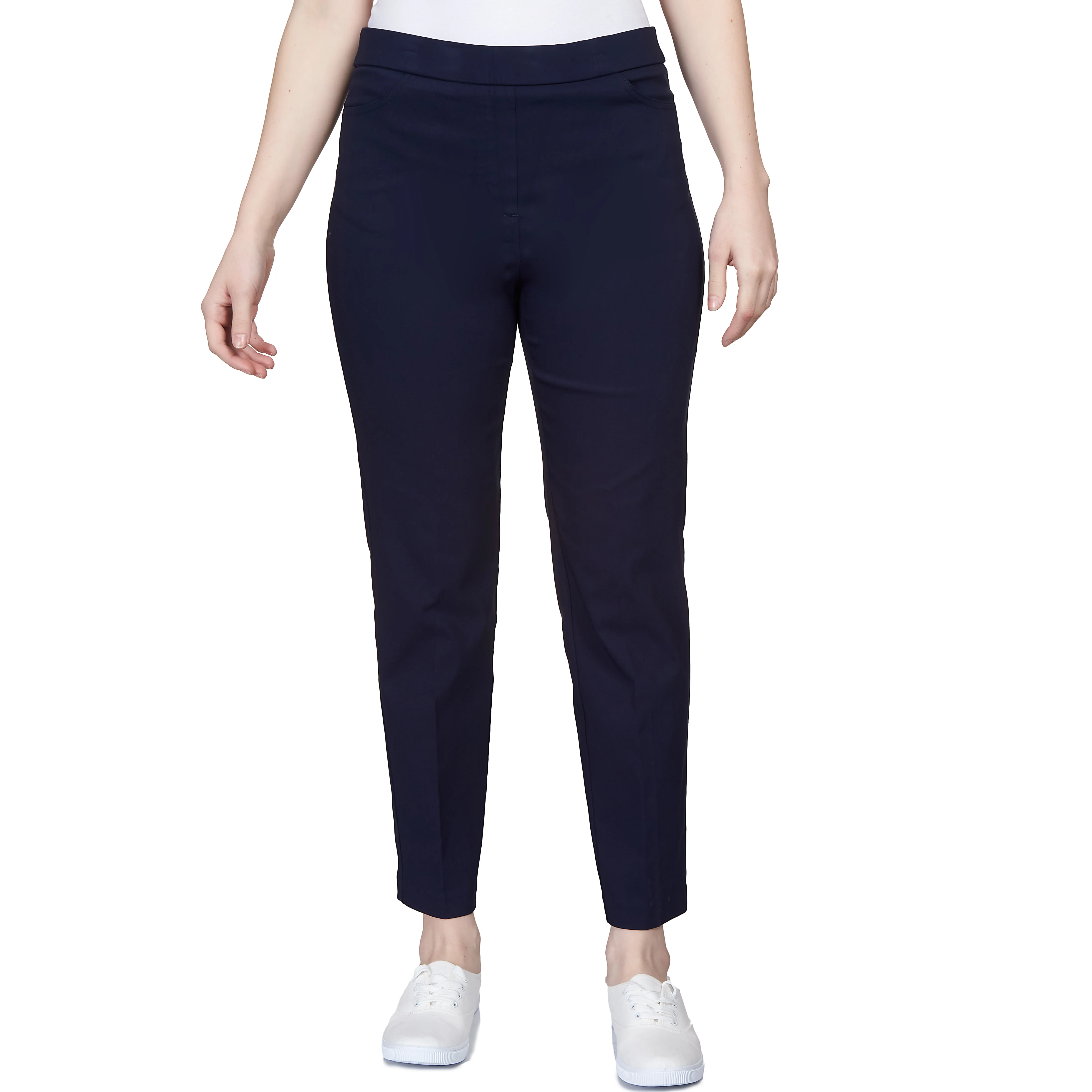 Alfred Dunner Classic Allure Fit Proportioned Pant with Elastic Comfort Waistband Average Length - Image 23