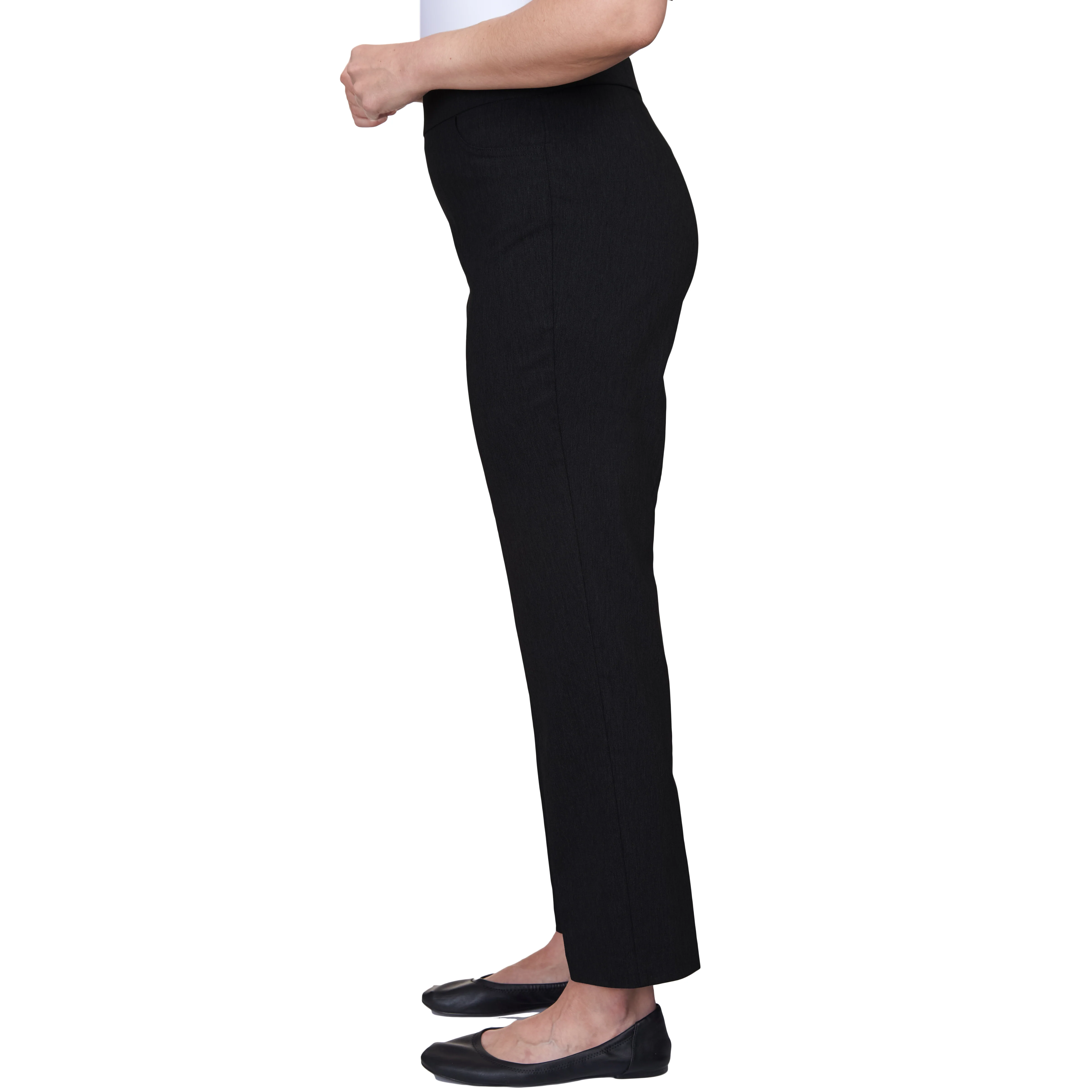 Alfred Dunner Classic Allure Fit Proportioned Pant with Elastic Comfort Waistband Average Length - Image 4