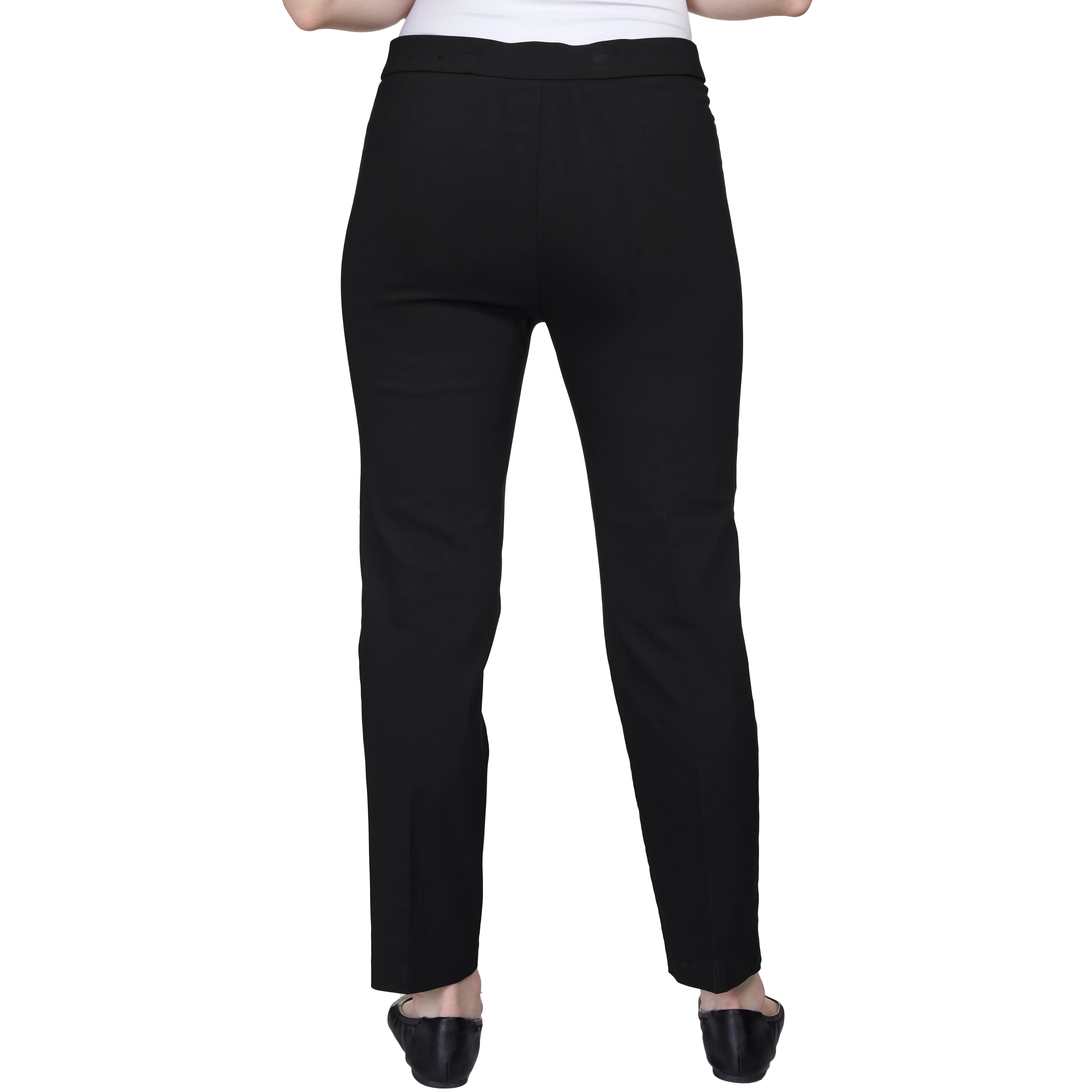 Alfred Dunner Classic Allure Fit Proportioned Pant with Elastic Comfort Waistband Short Length - Image 2