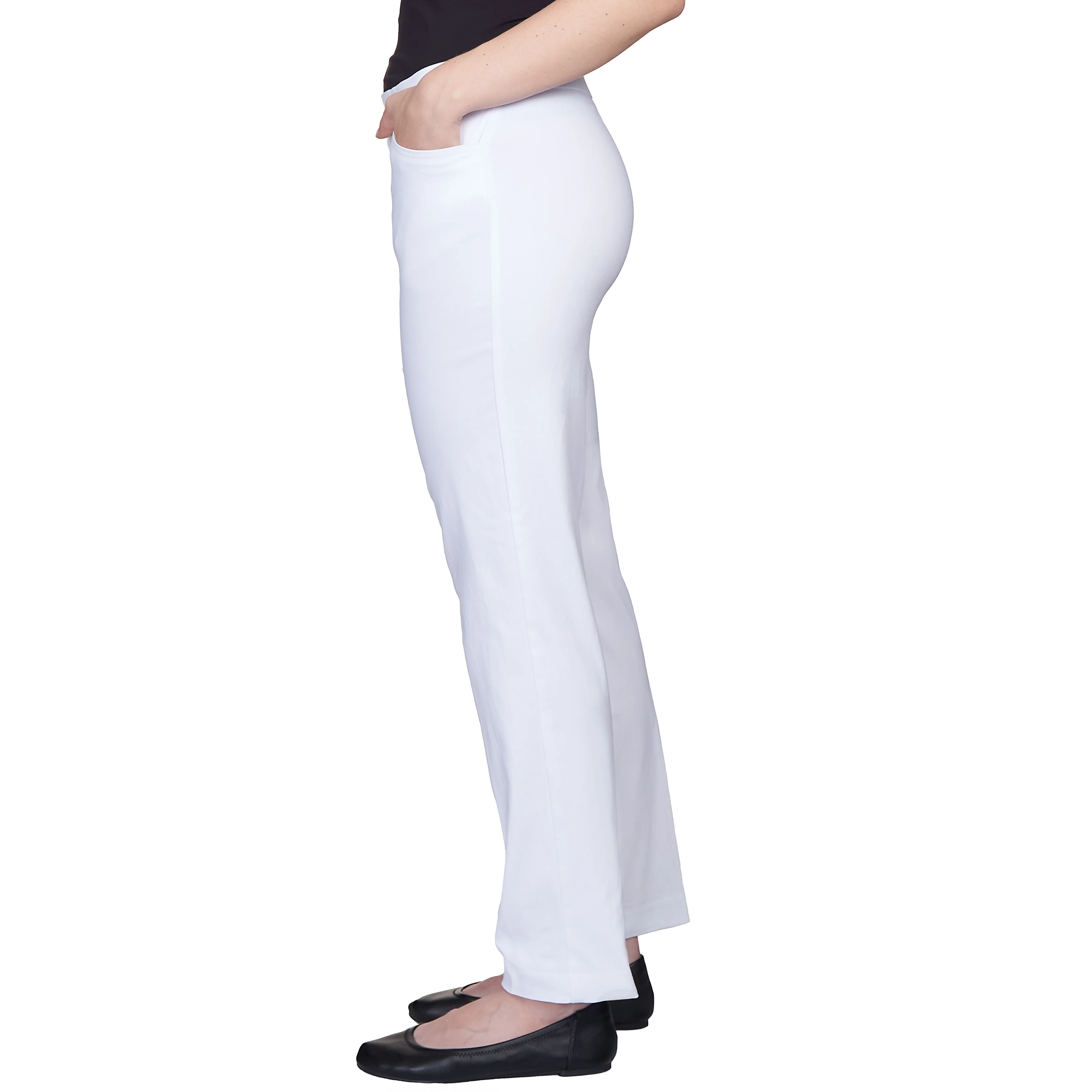 Alfred Dunner Classic Allure Fit Proportioned Pant with Elastic Comfort Waistband Short Length - Image 28