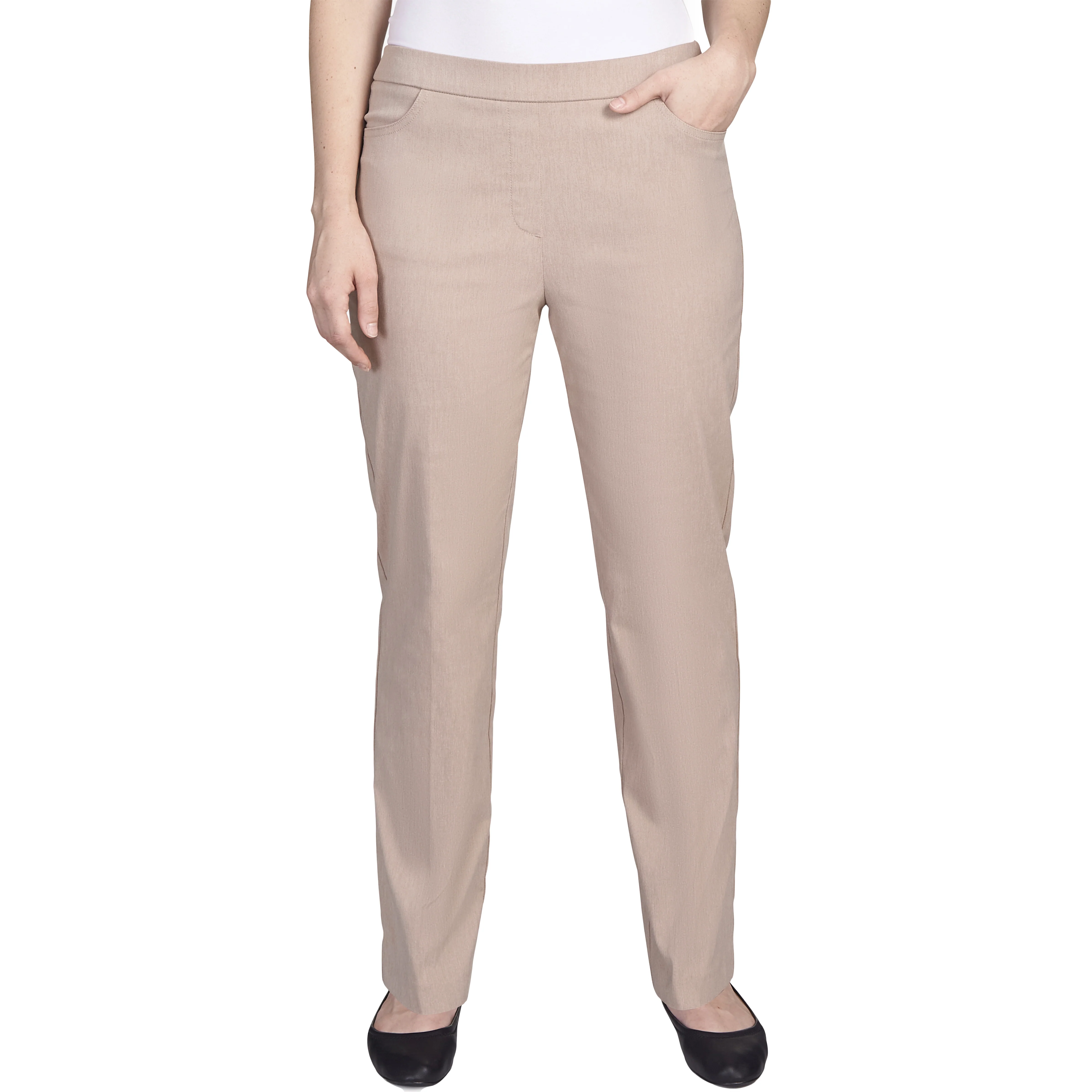 Alfred Dunner Classic Allure Fit Proportioned Pant with Elastic Comfort Waistband Short Length - Image 31