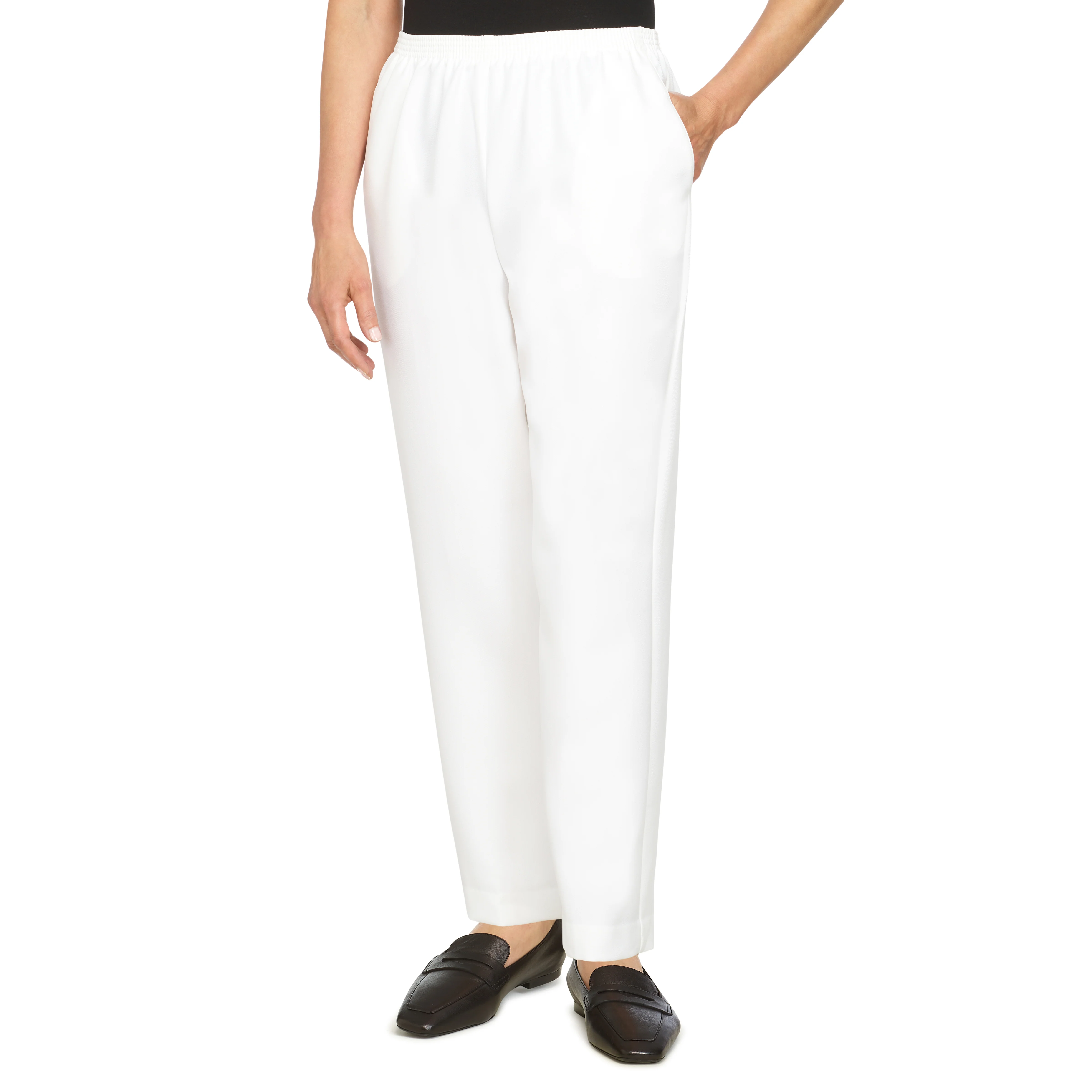 Alfred Dunner Classic Proportioned Pant Short Length- Petite - Image 28