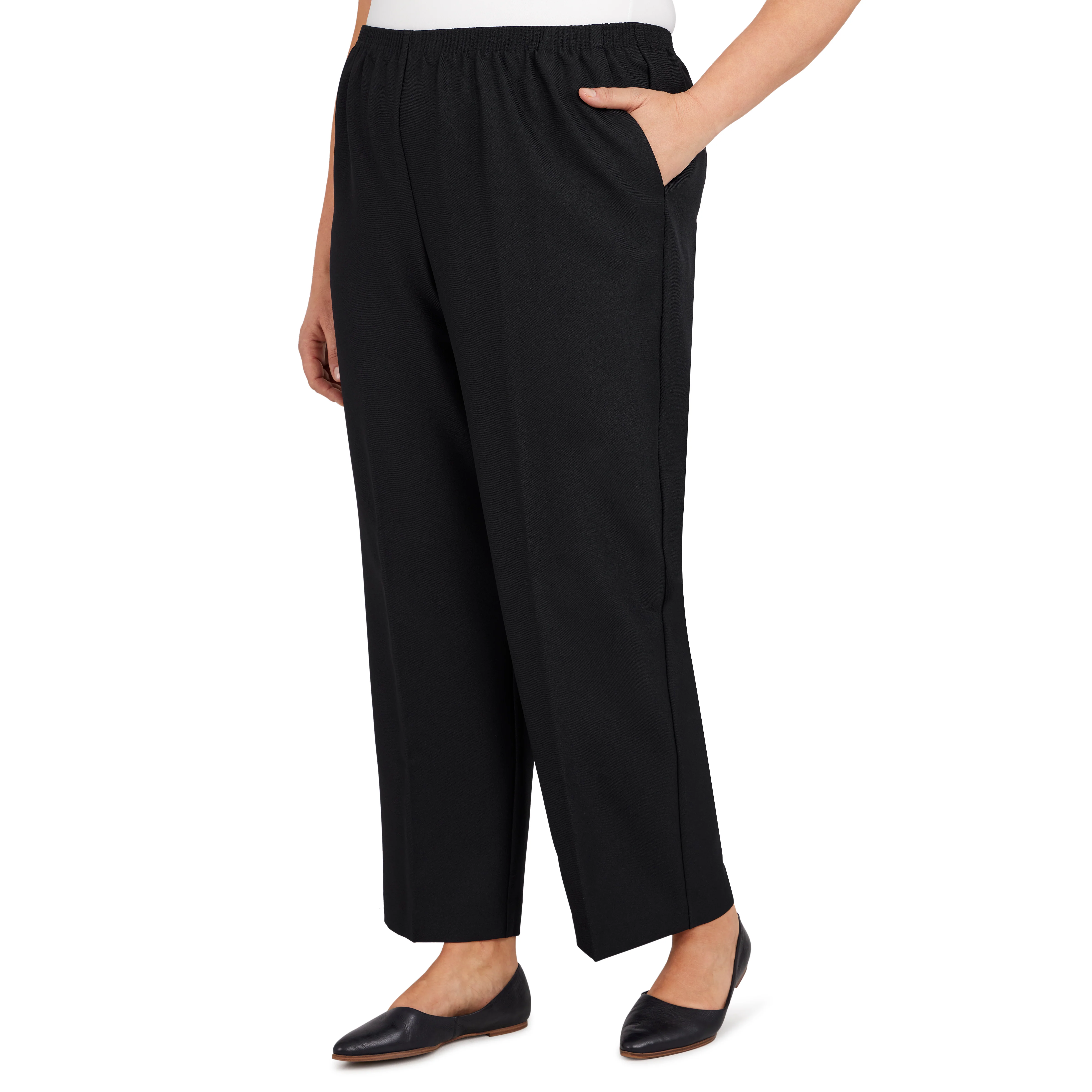Alfred Dunner Classic Proportioned Pant Short Length - Plus - Image 3