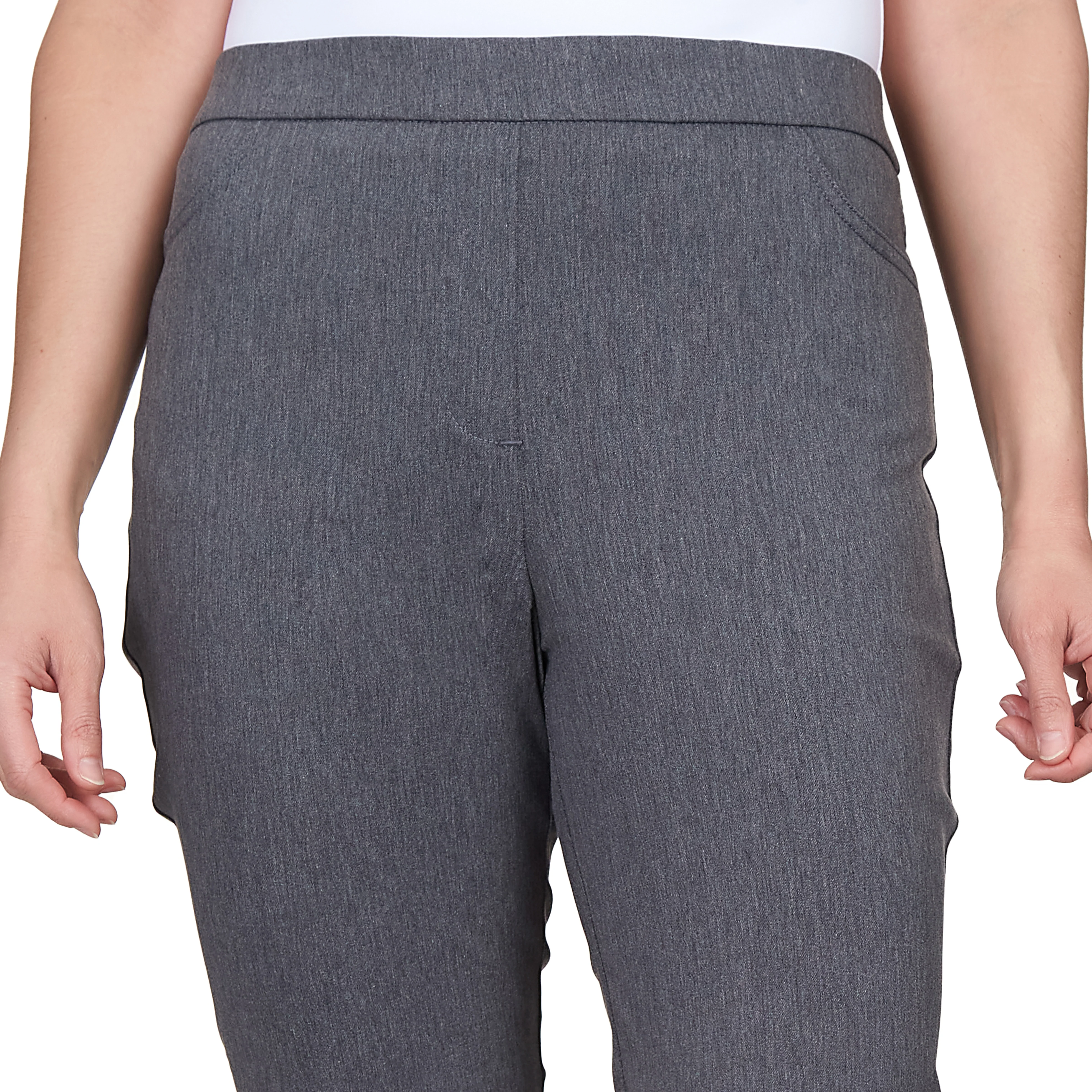 Alfred Dunner Petite Classic Allure Fit Proportioned Pant with Elastic Comfort Waistband Average Length - Image 16