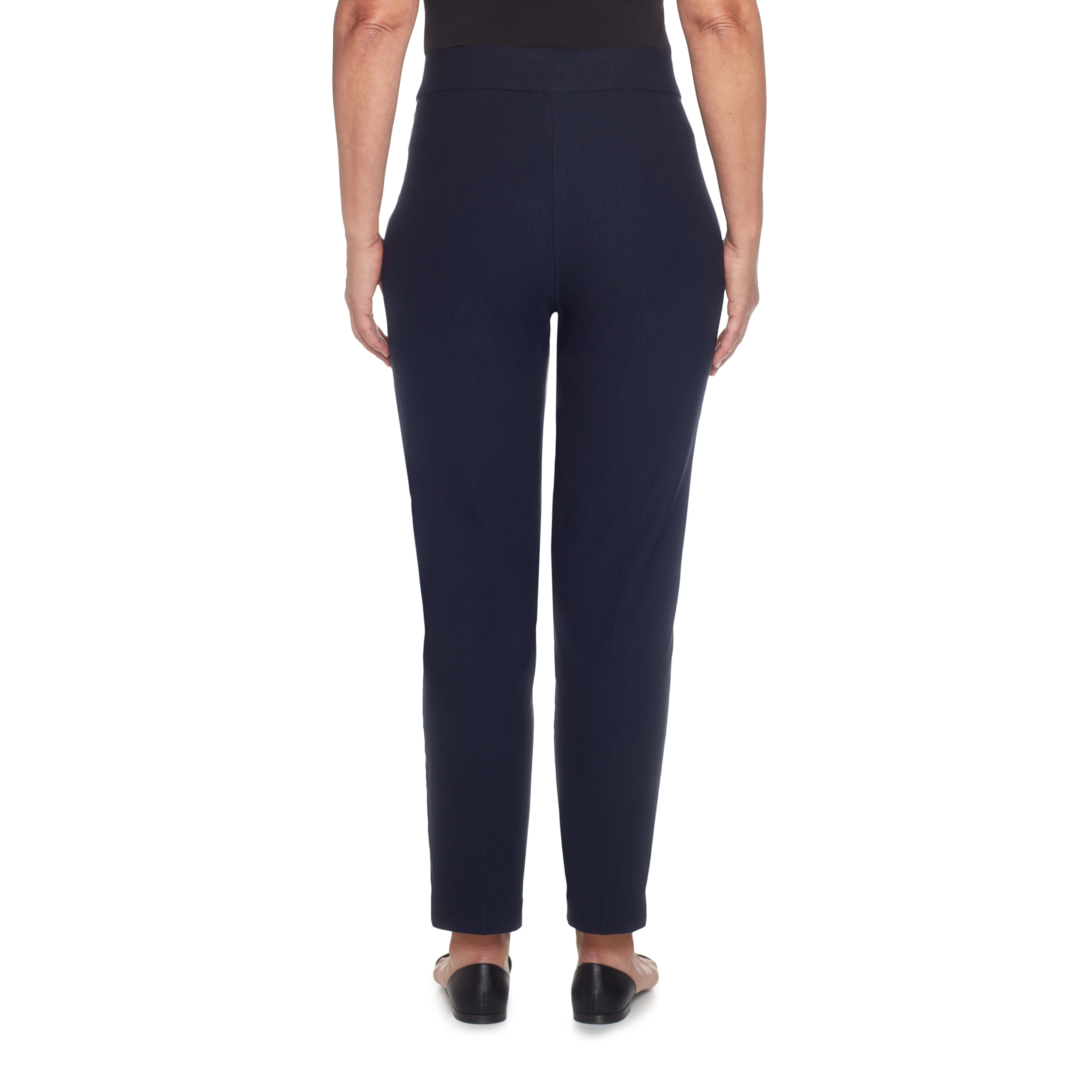 Alfred Dunner Petite Classic Allure Fit Proportioned Pant with Elastic Comfort Waistband Average Length - Image 19