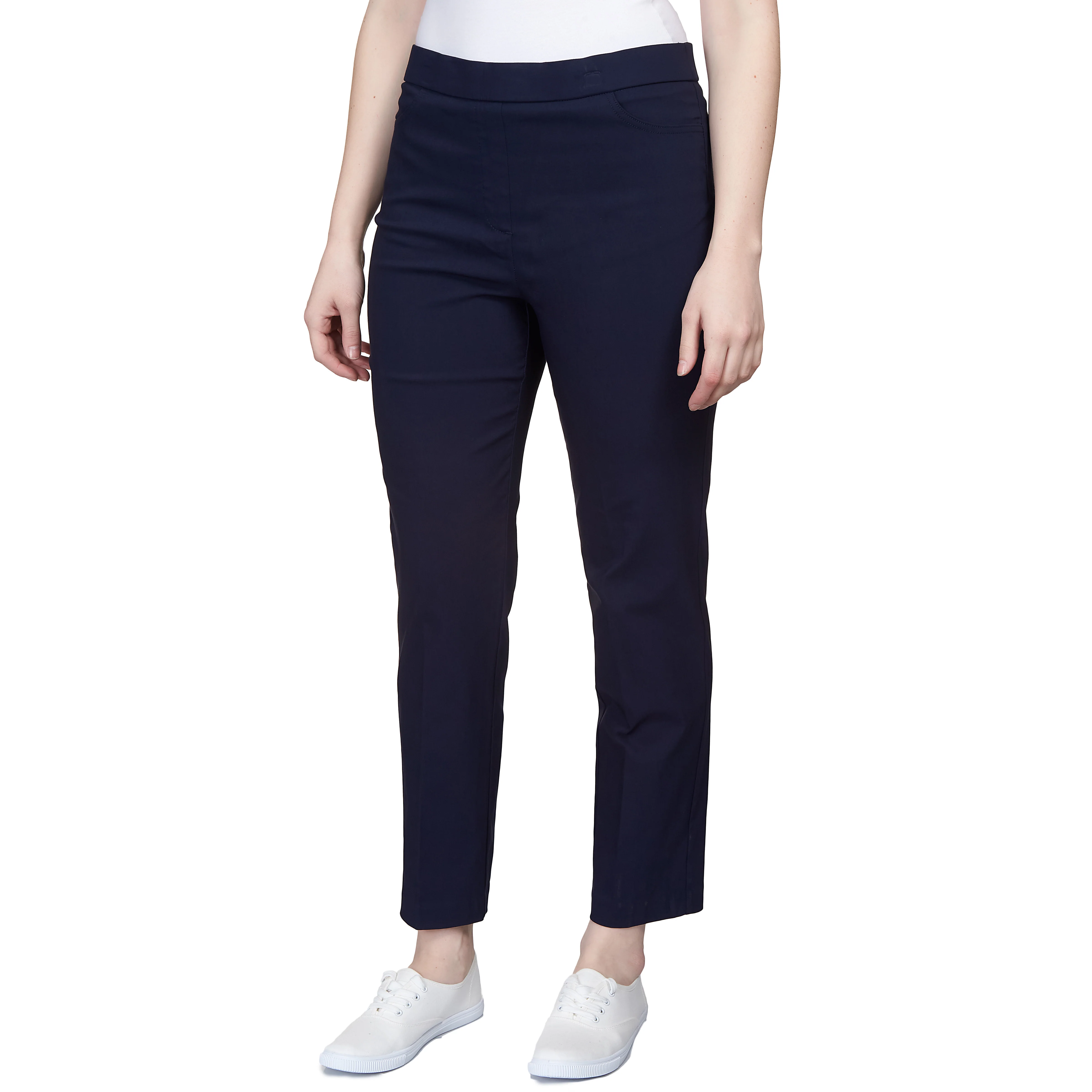 Alfred Dunner Petite Classic Allure Fit Proportioned Pant with Elastic Comfort Waistband Average Length - Image 20