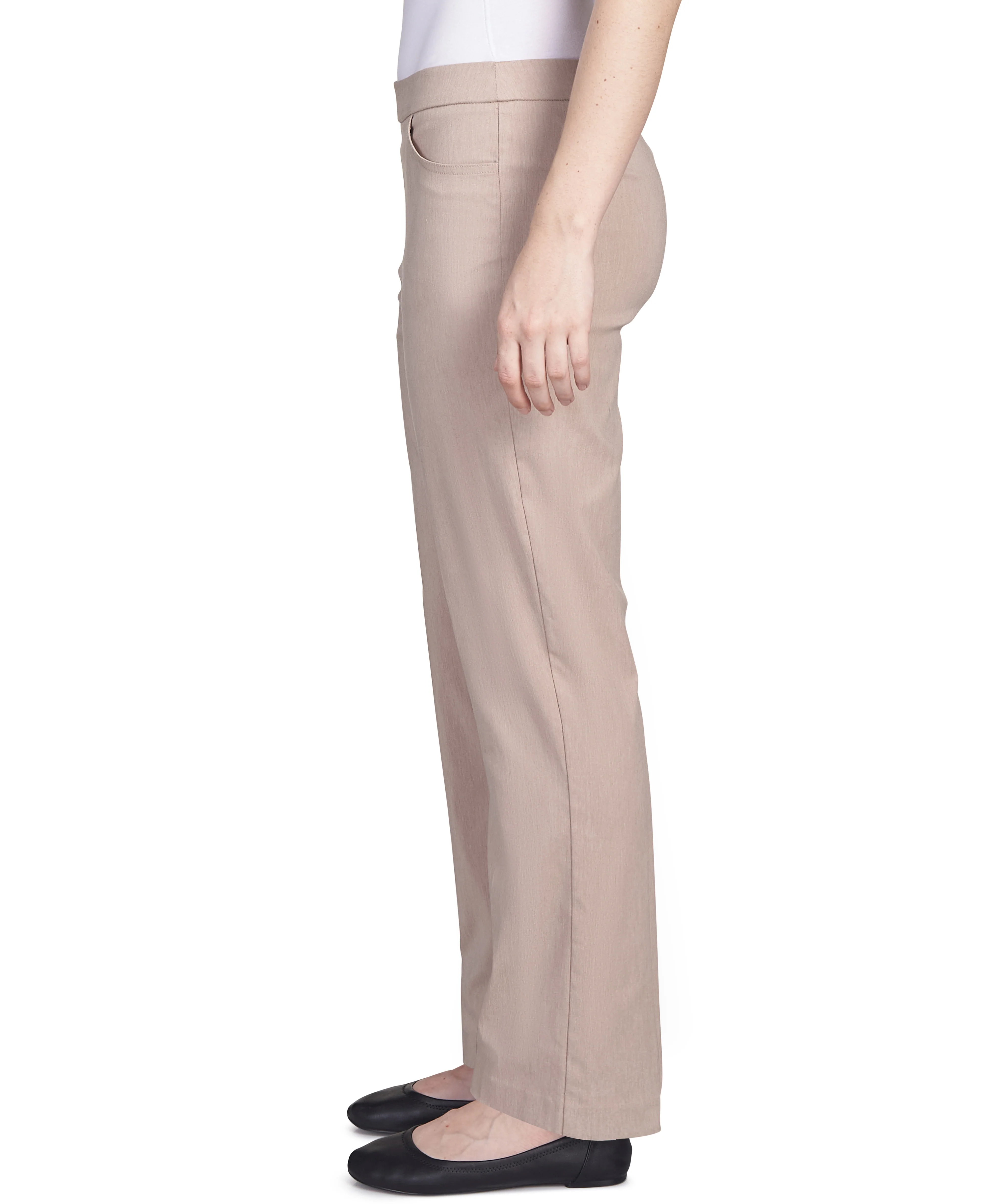 Alfred Dunner Petite Classic Allure Fit Proportioned Pant with Elastic Comfort Waistband Average Length - Image 29