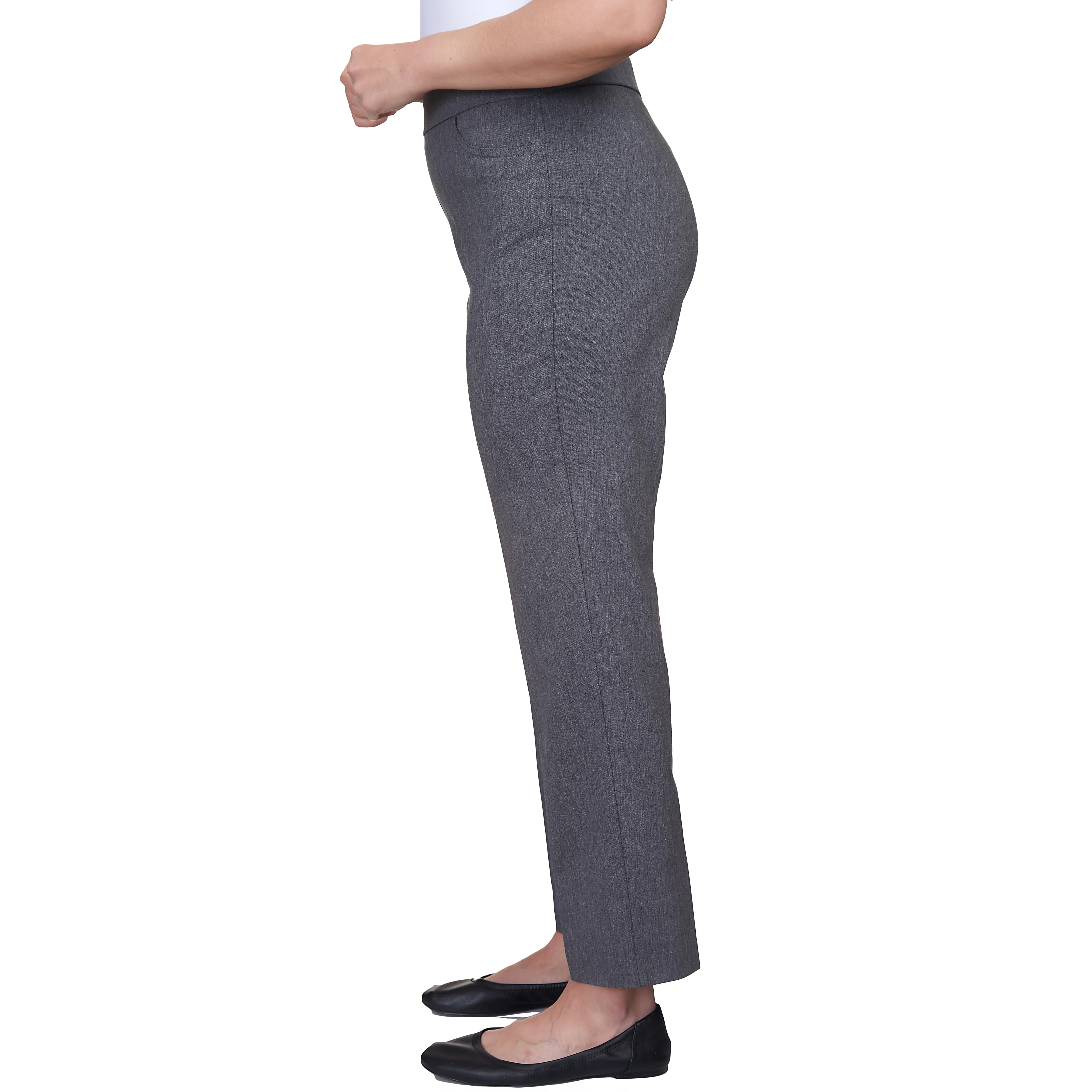 Alfred Dunner Petite Classic Allure Fit Proportioned Pant with Elastic Comfort Waistband Short Length - Image 15
