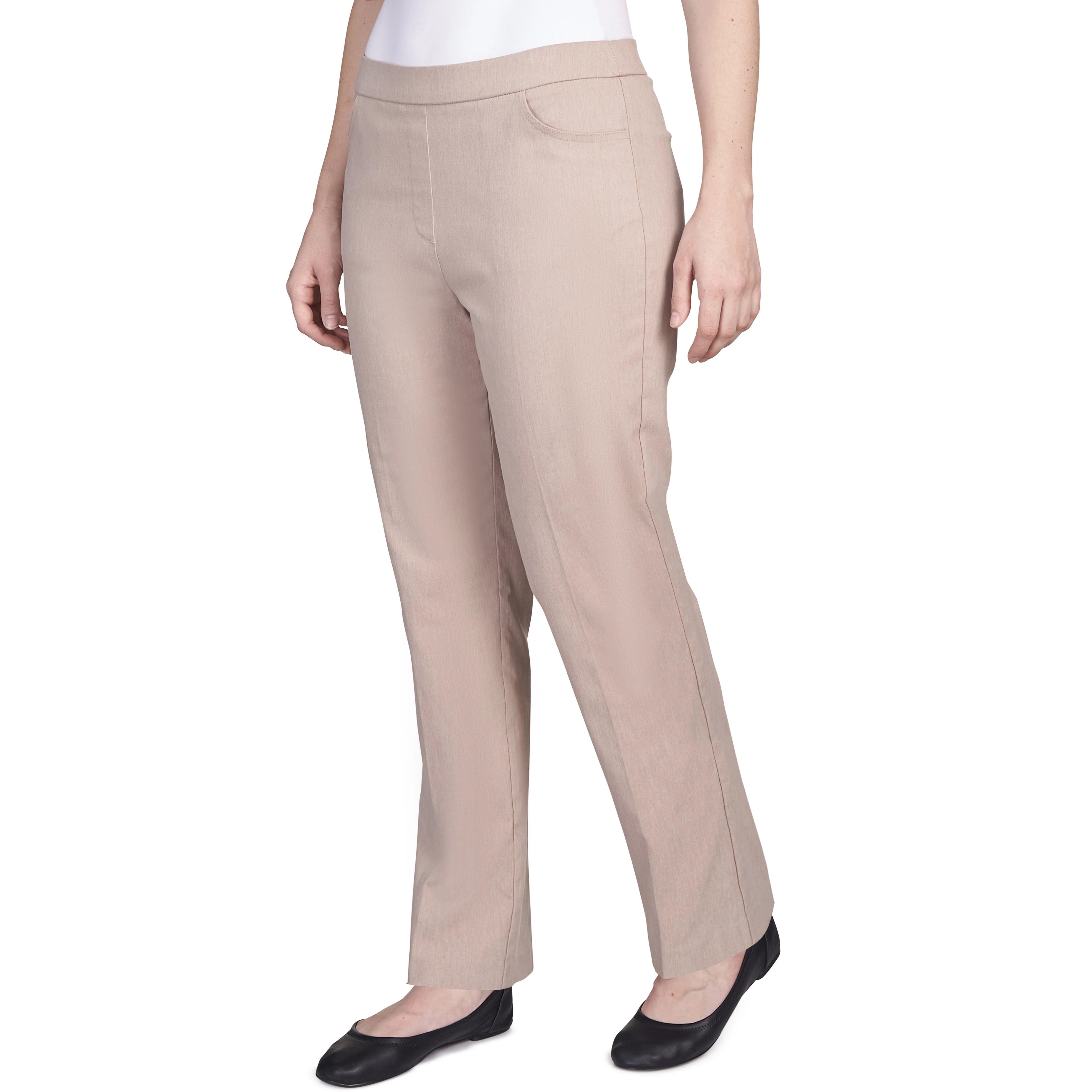 Alfred Dunner Petite Classic Allure Fit Proportioned Pant with Elastic Comfort Waistband Short Length - Image 31