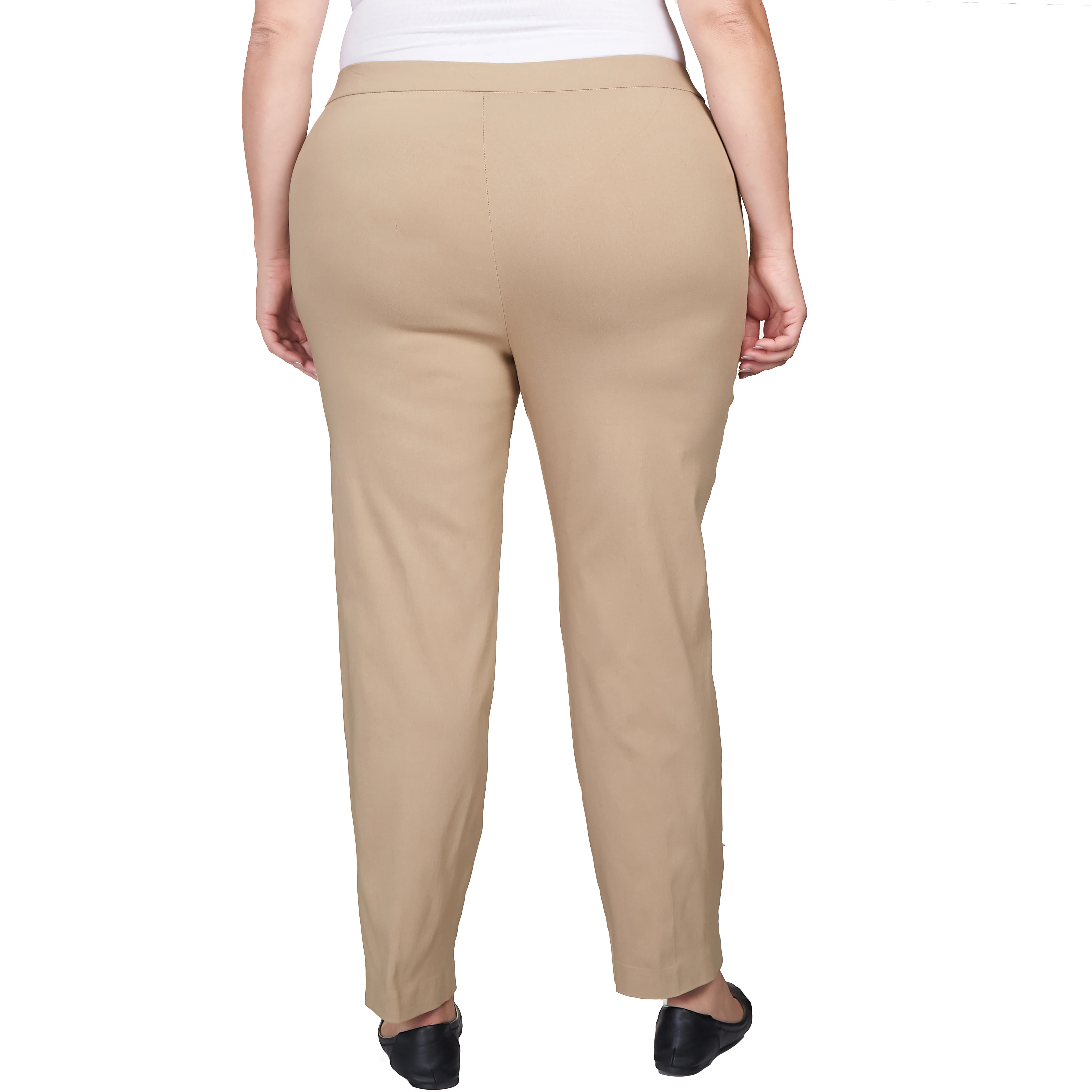 Alfred Dunner Plus Classic Allure Fit Proportioned Pant with Elastic Comfort Waistband Average Length - Image 29