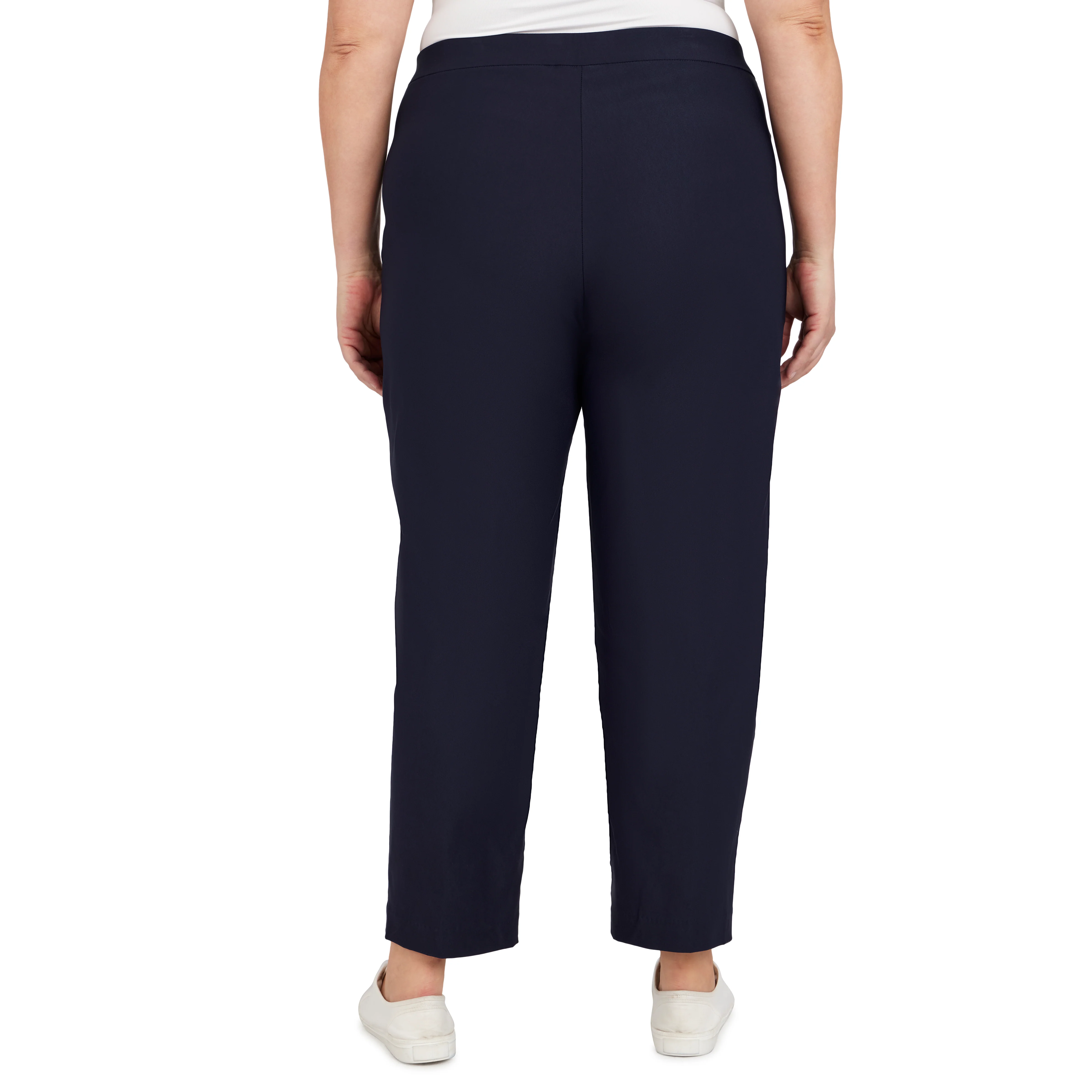 Alfred Dunner Plus Classic Allure Fit Proportioned Pant with Elastic Comfort Waistband Short Length - Image 20