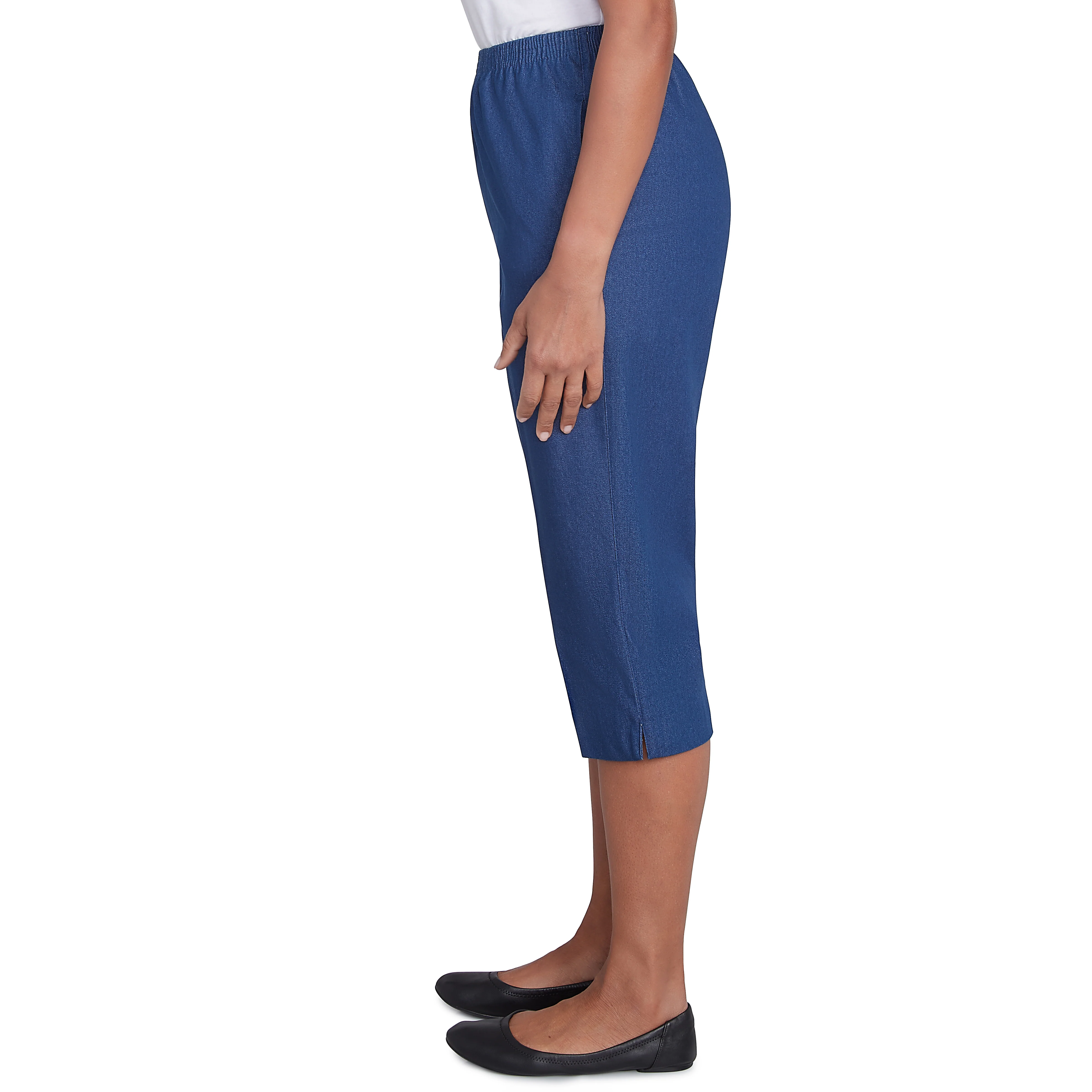 Alfred Dunner Relaxed Fit Denim Capri - Image 10