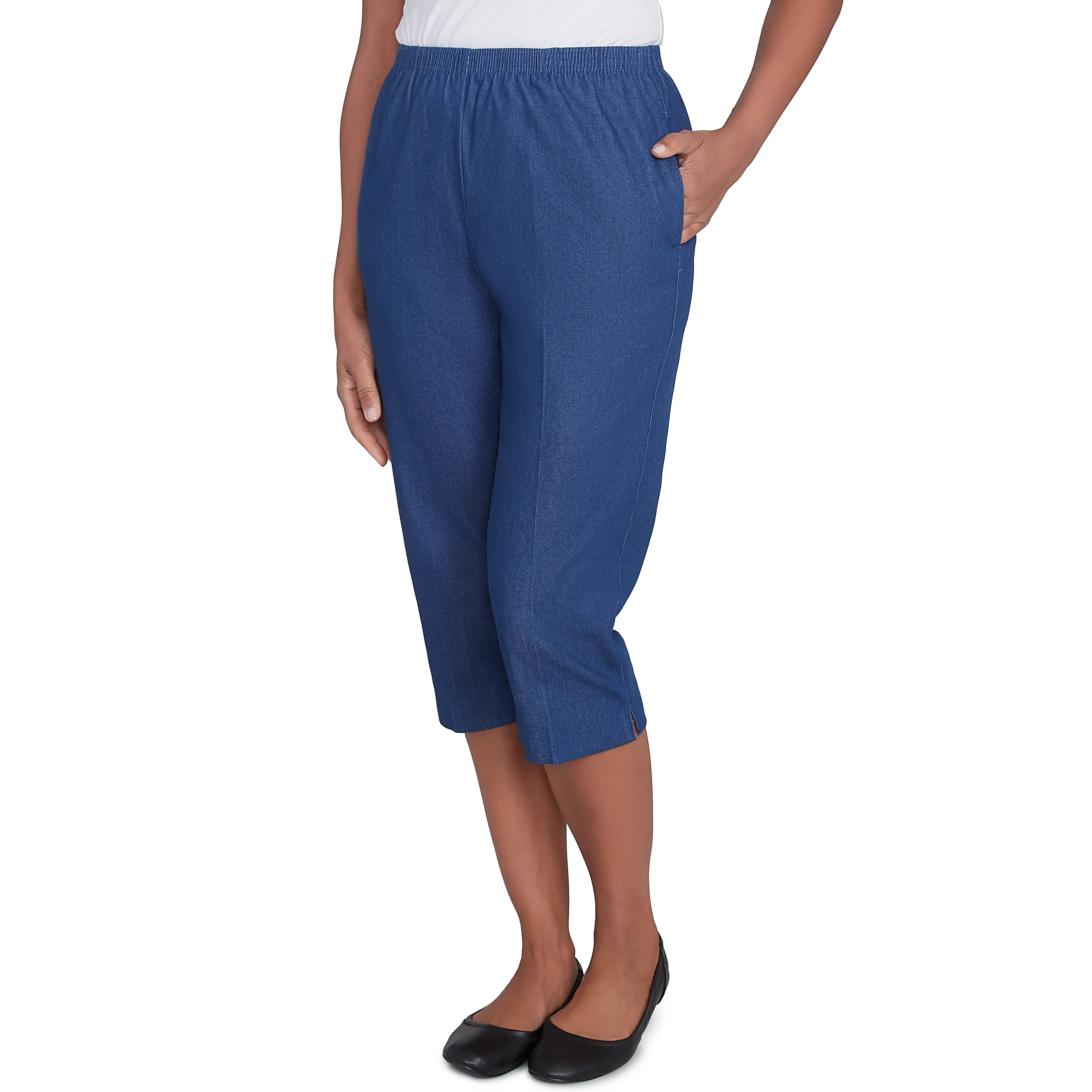 Alfred Dunner Relaxed Fit Denim Capri - Image 9