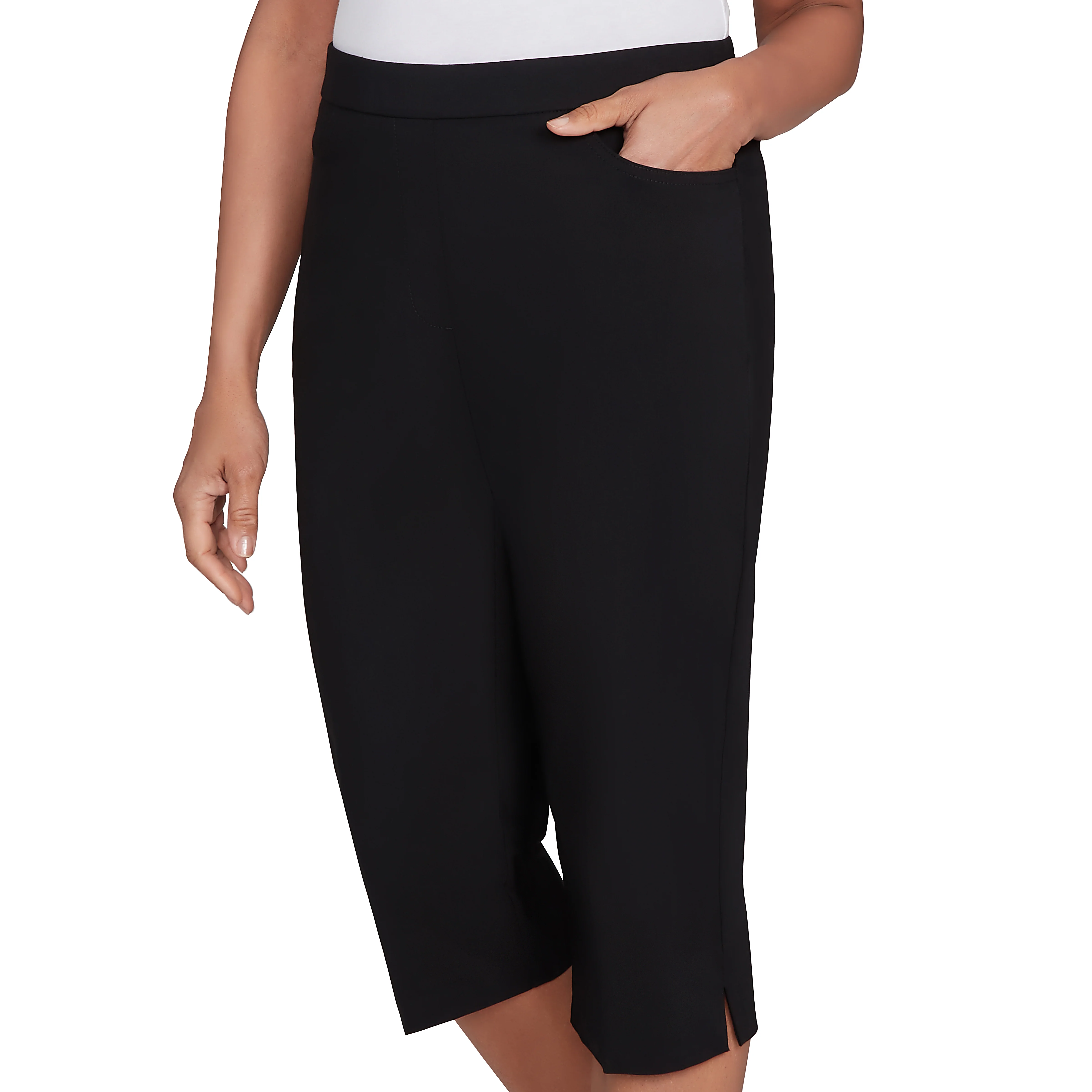Alfred Dunner Women's Allure Stretch Clamdigger Pant - Image 5