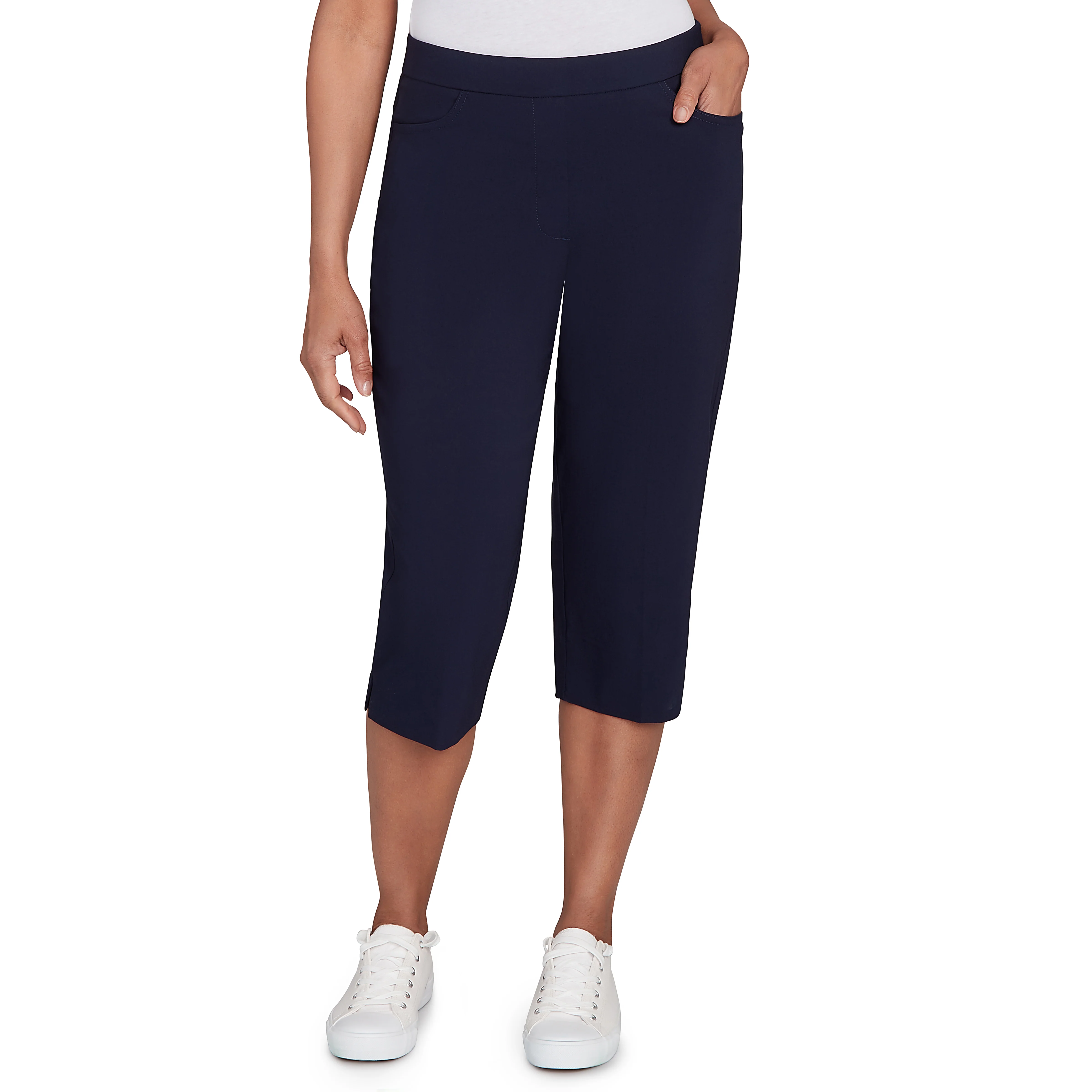 Alfred Dunner Women's Allure Stretch Clamdigger Pant - Image 7