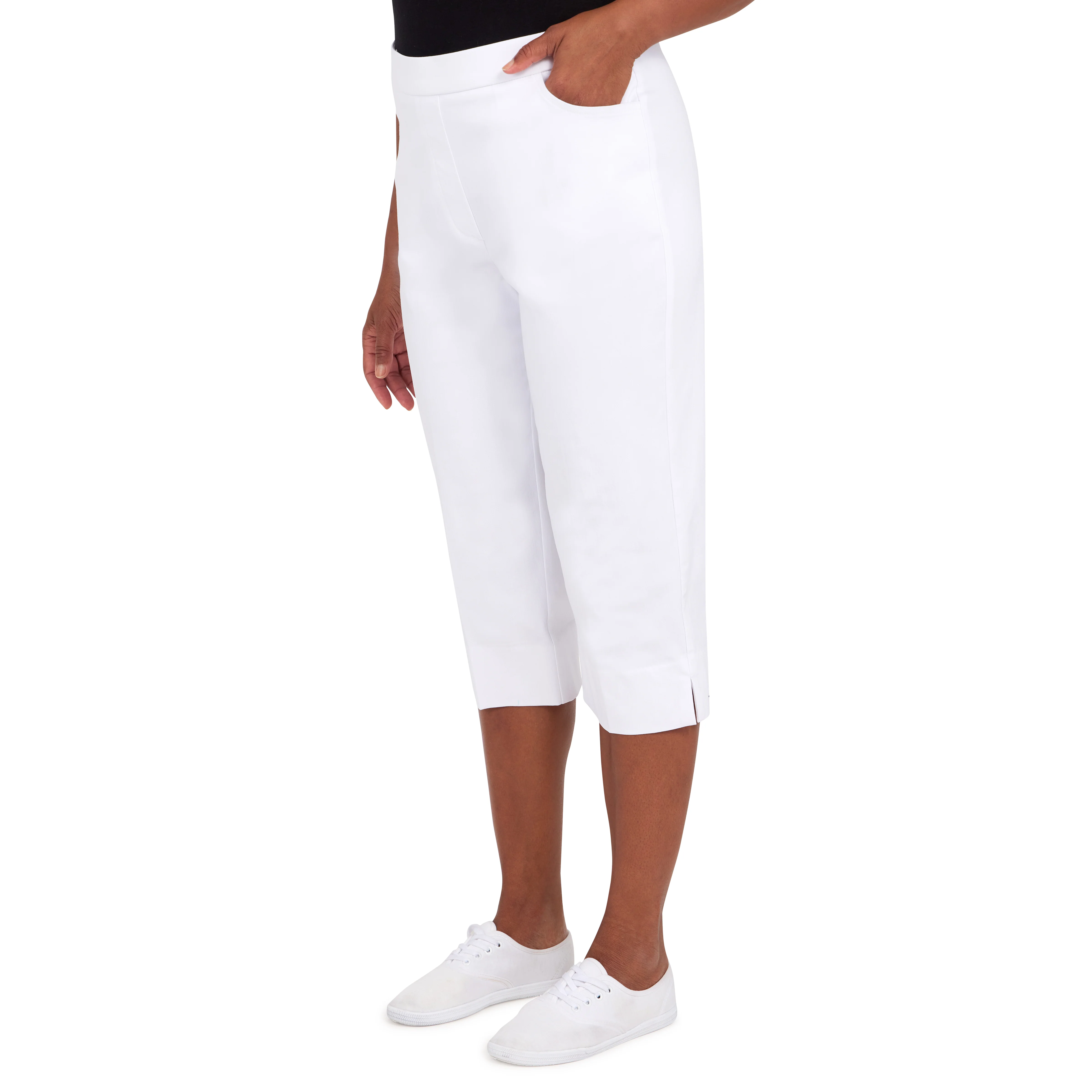 Alfred Dunner Women's Allure Stretch Clamdigger Pant- Petite - Image 3