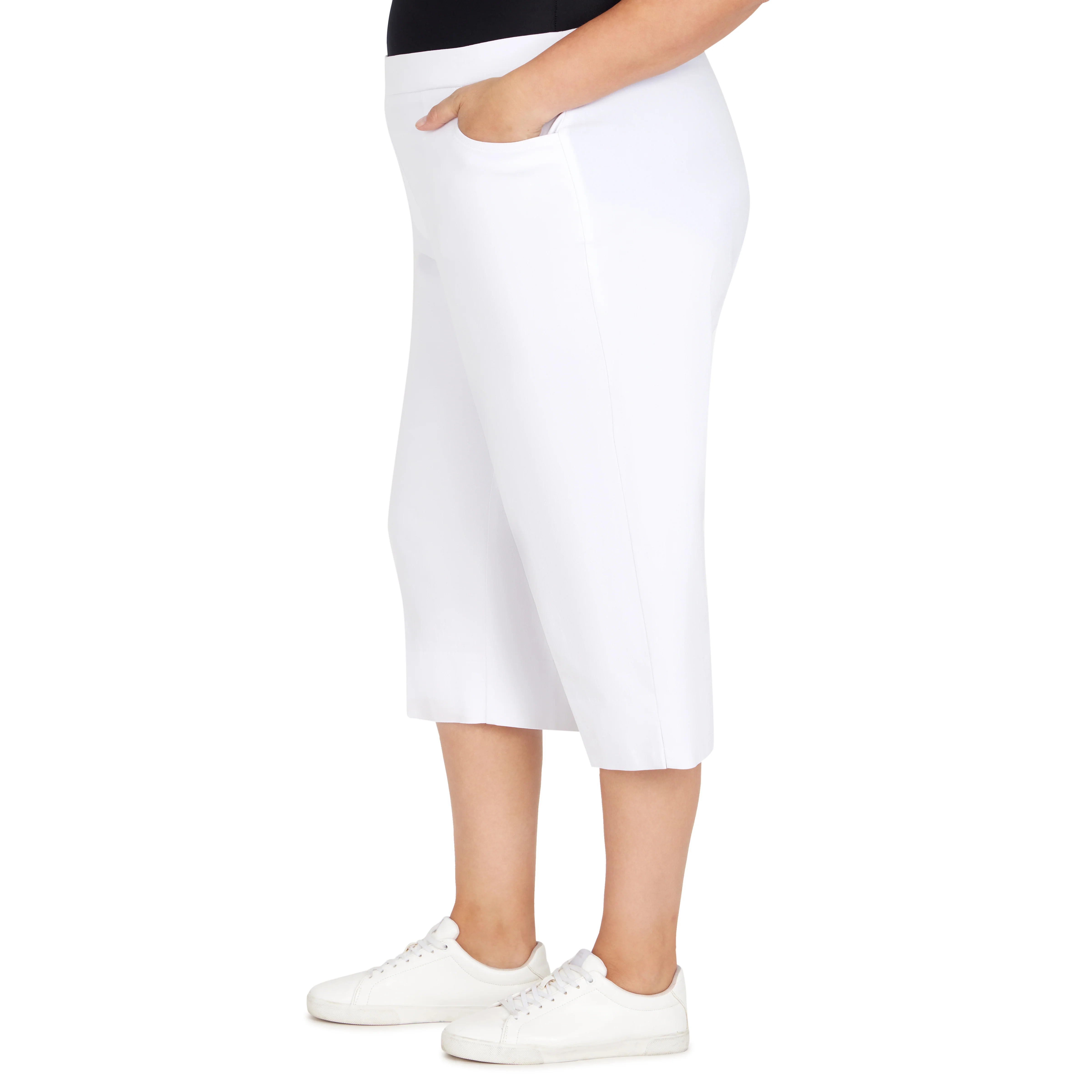 Alfred Dunner Women's Allure Stretch Clamdigger Pant - Plus - Image 4