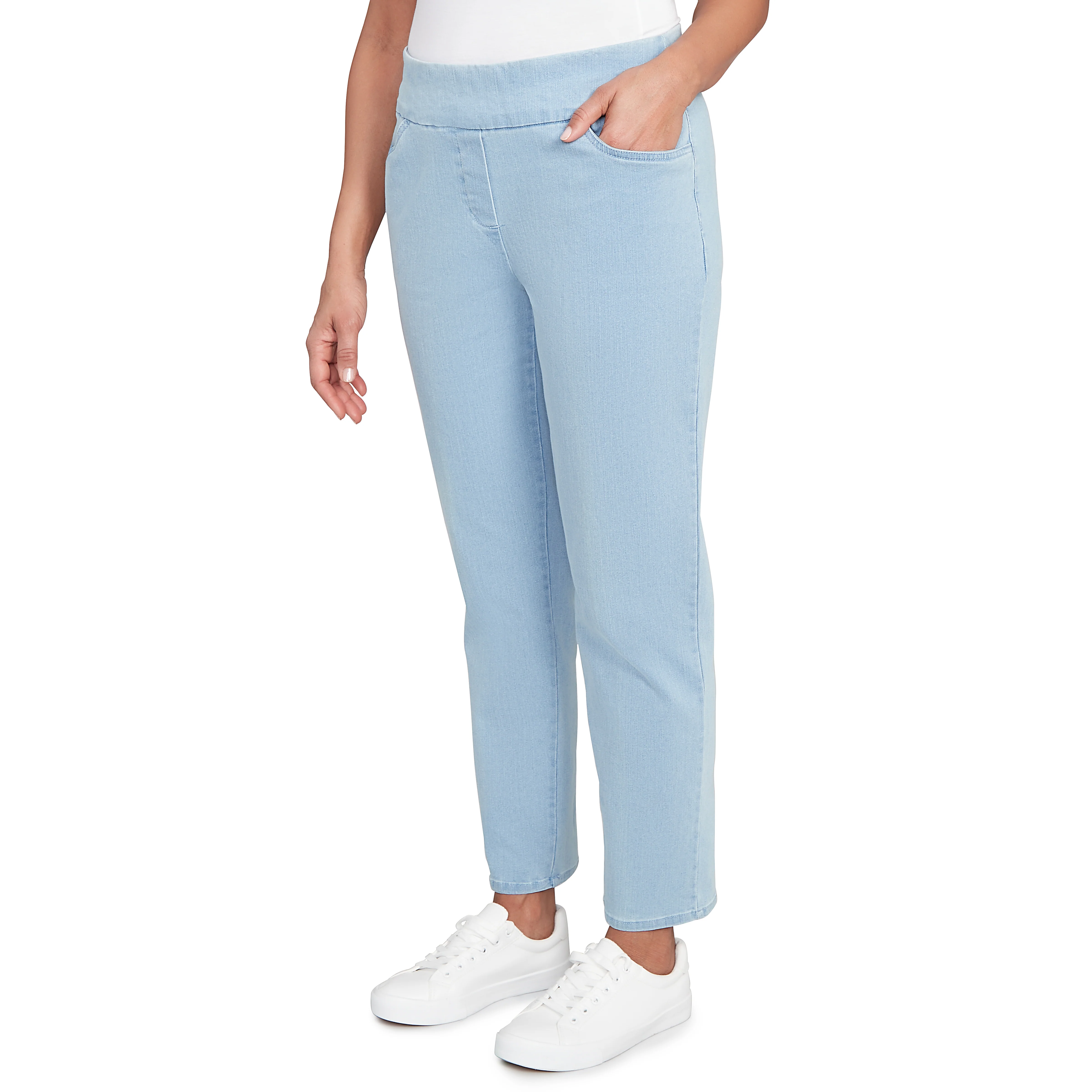 Alfred Dunner Women's Super Stretch Mid- Rise Average Length Pant - Image 9
