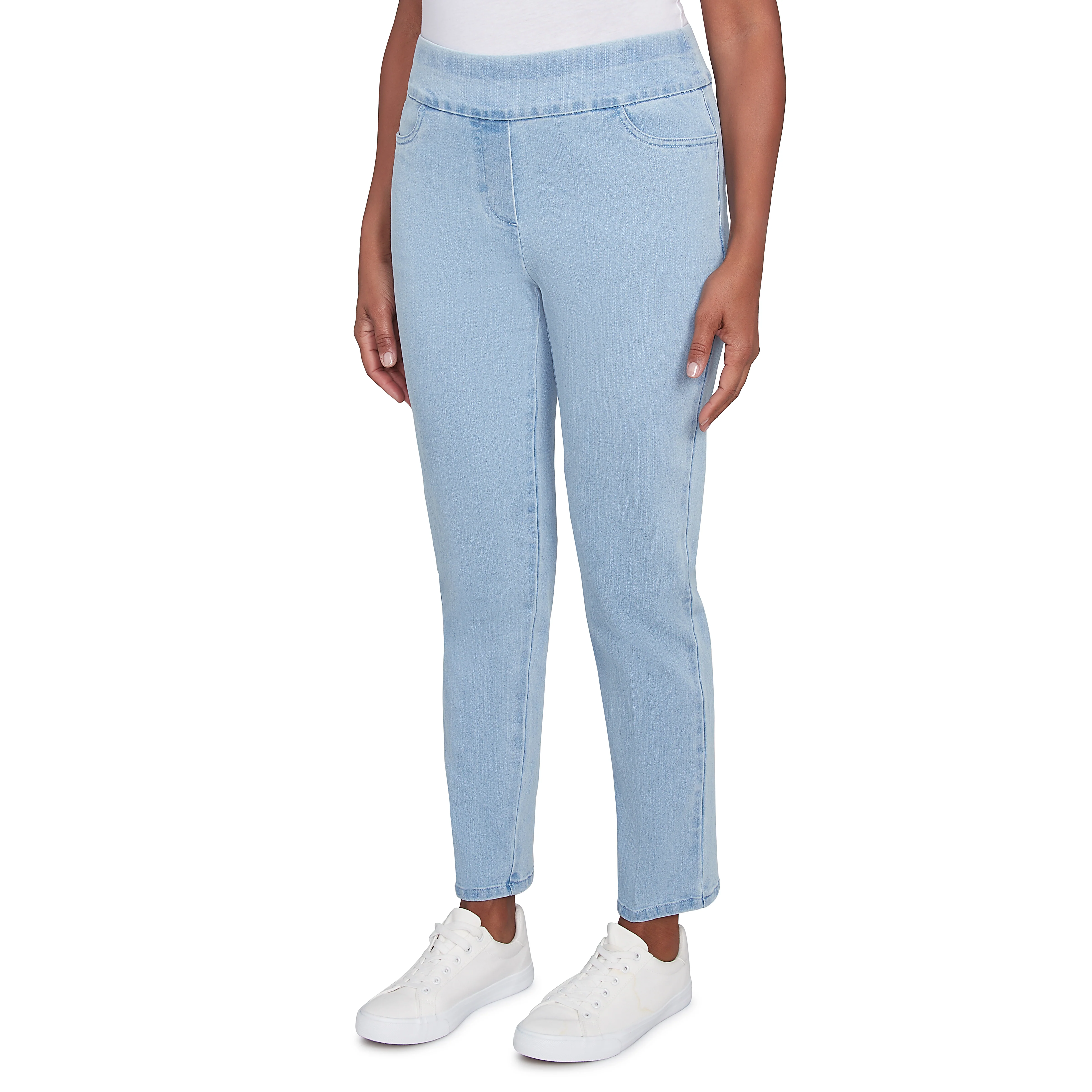 Alfred Dunner Women's Super Stretch Mid- Rise Average Length Pant- Petite - Image 8