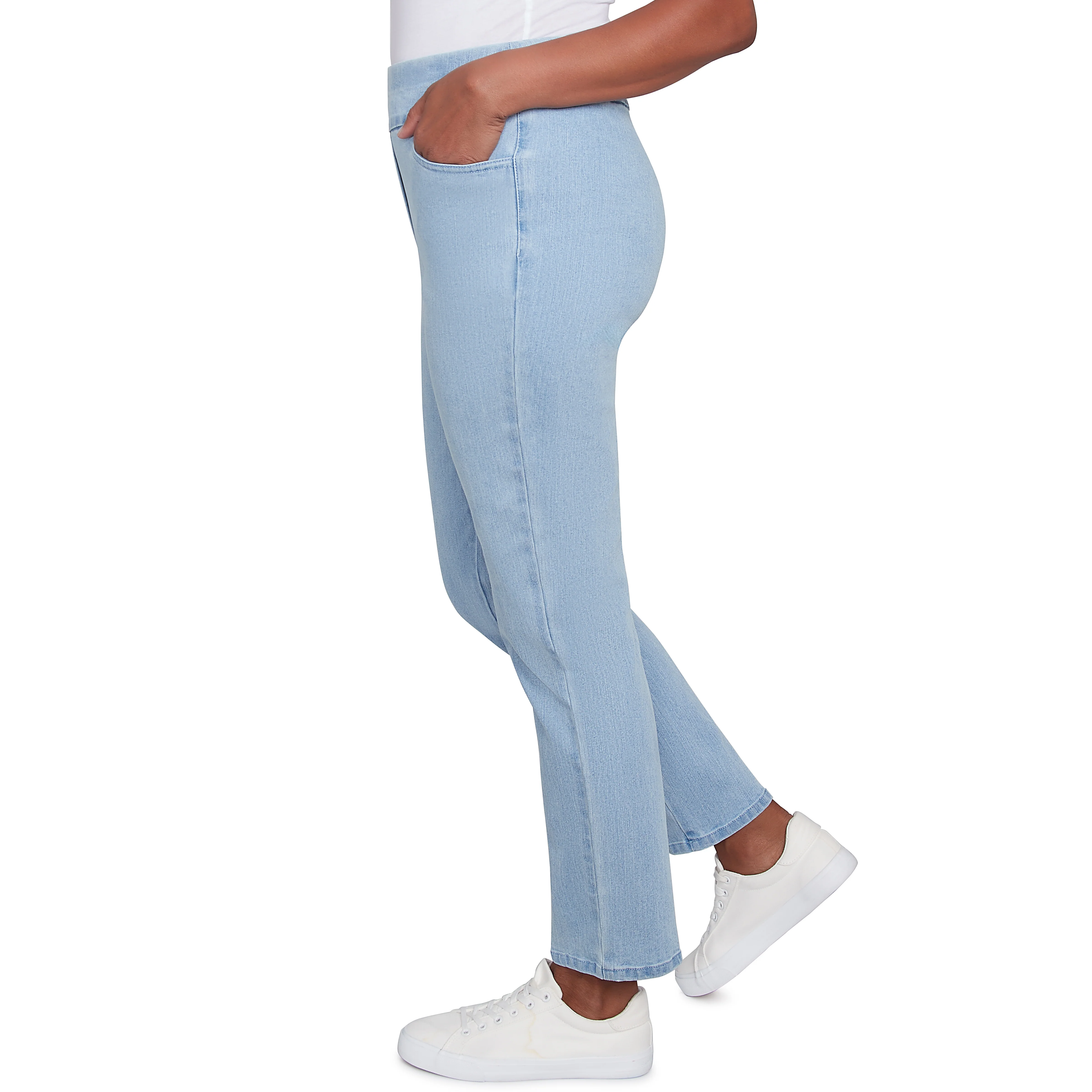 Alfred Dunner Women's Super Stretch Mid- Rise Average Length Pant- Petite - Image 9