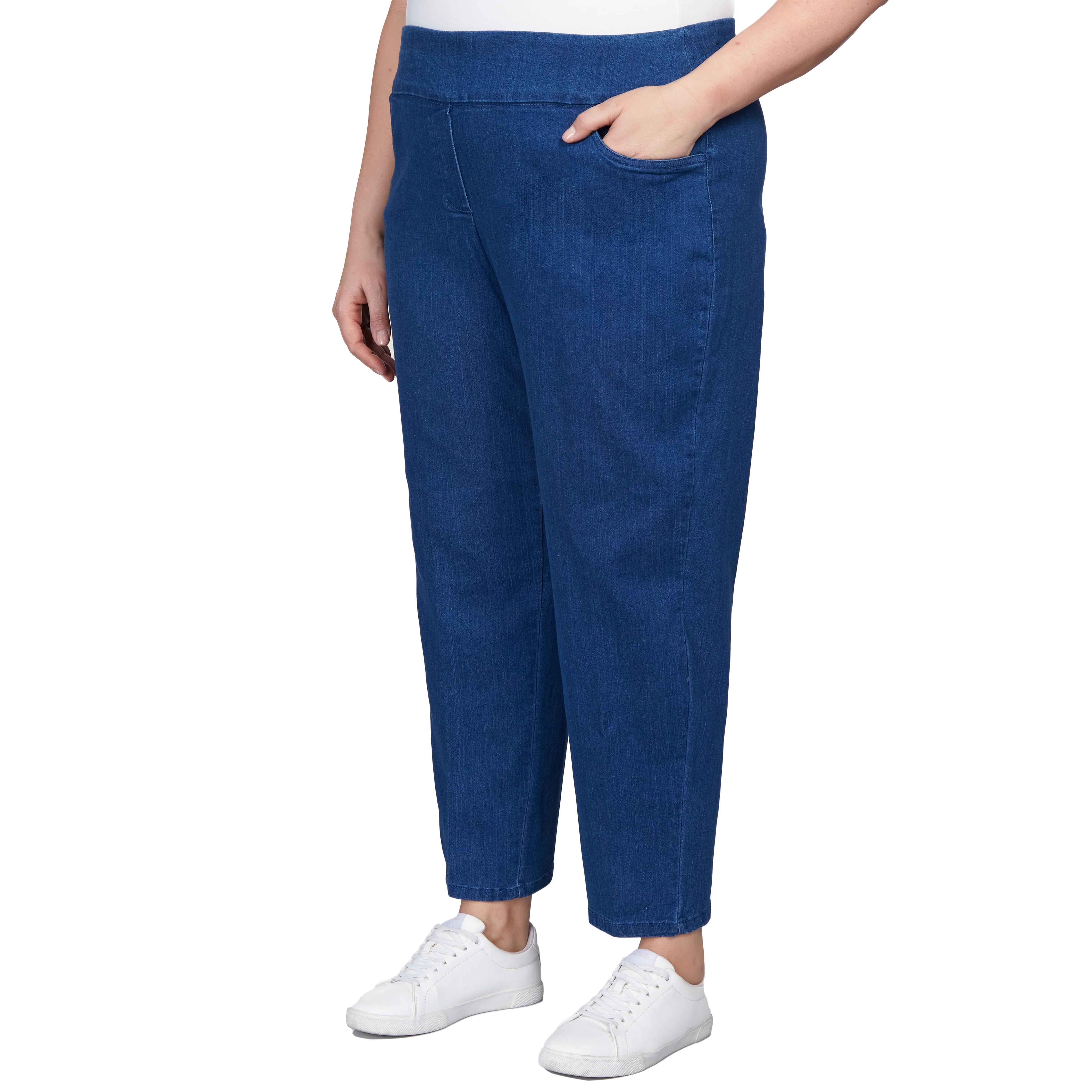 Alfred Dunner Women's Super Stretch Mid- Rise Average Length Pant - Plus - Image 15