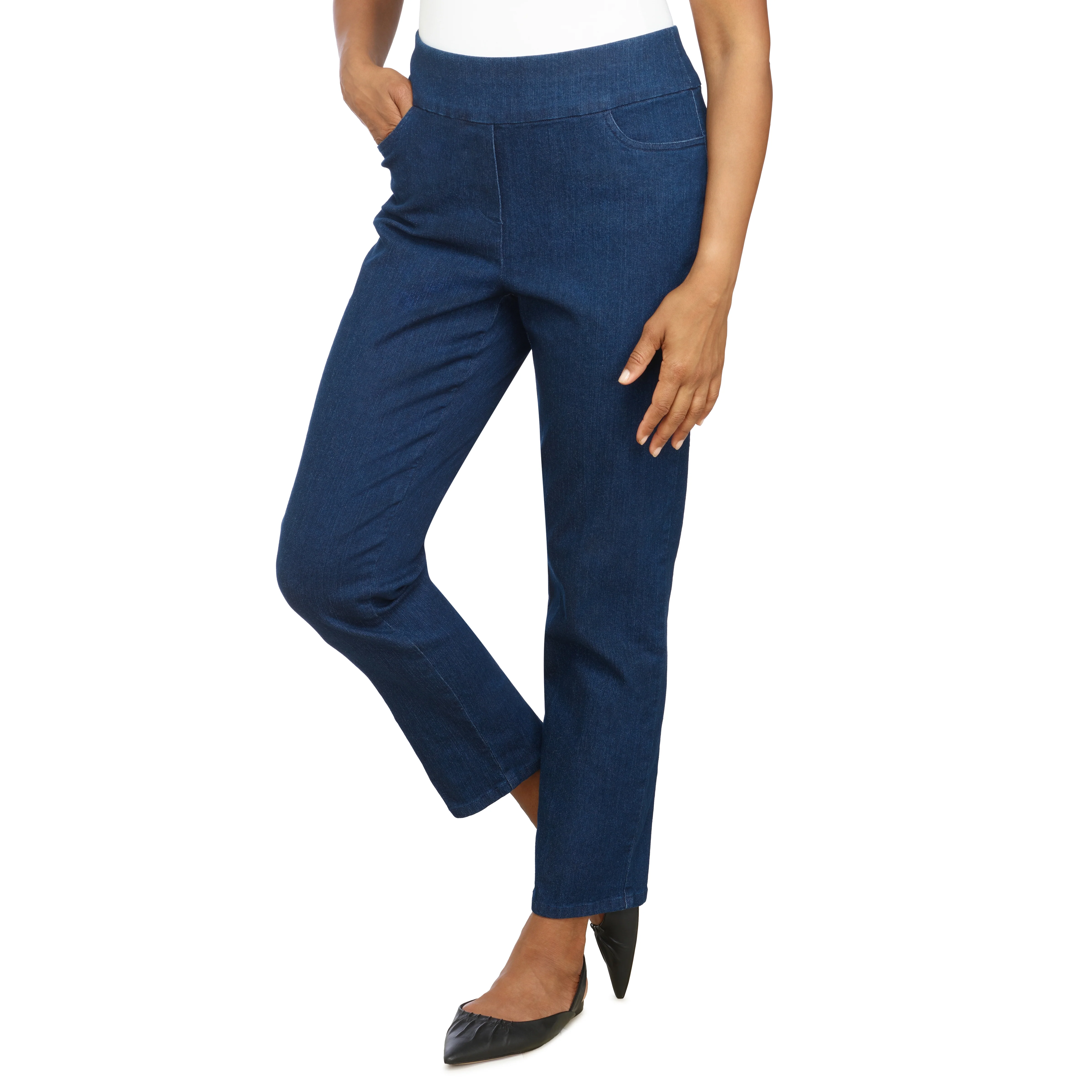 Alfred Dunner Women's Super Stretch Mid- Rise Short Length Pant - Image 3