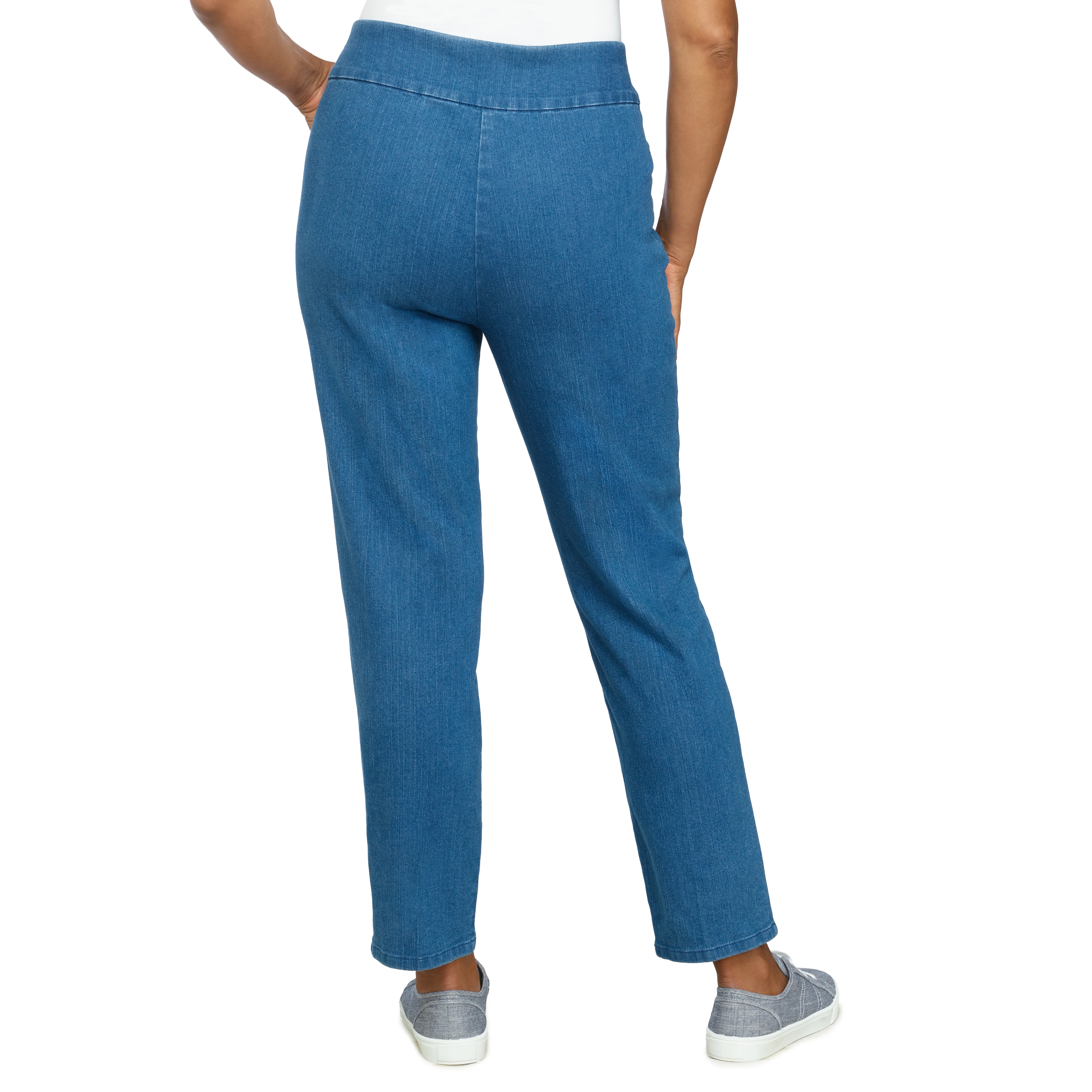 Alfred Dunner Women's Super Stretch Mid- Rise Short Length Pant- Petite - Image 13