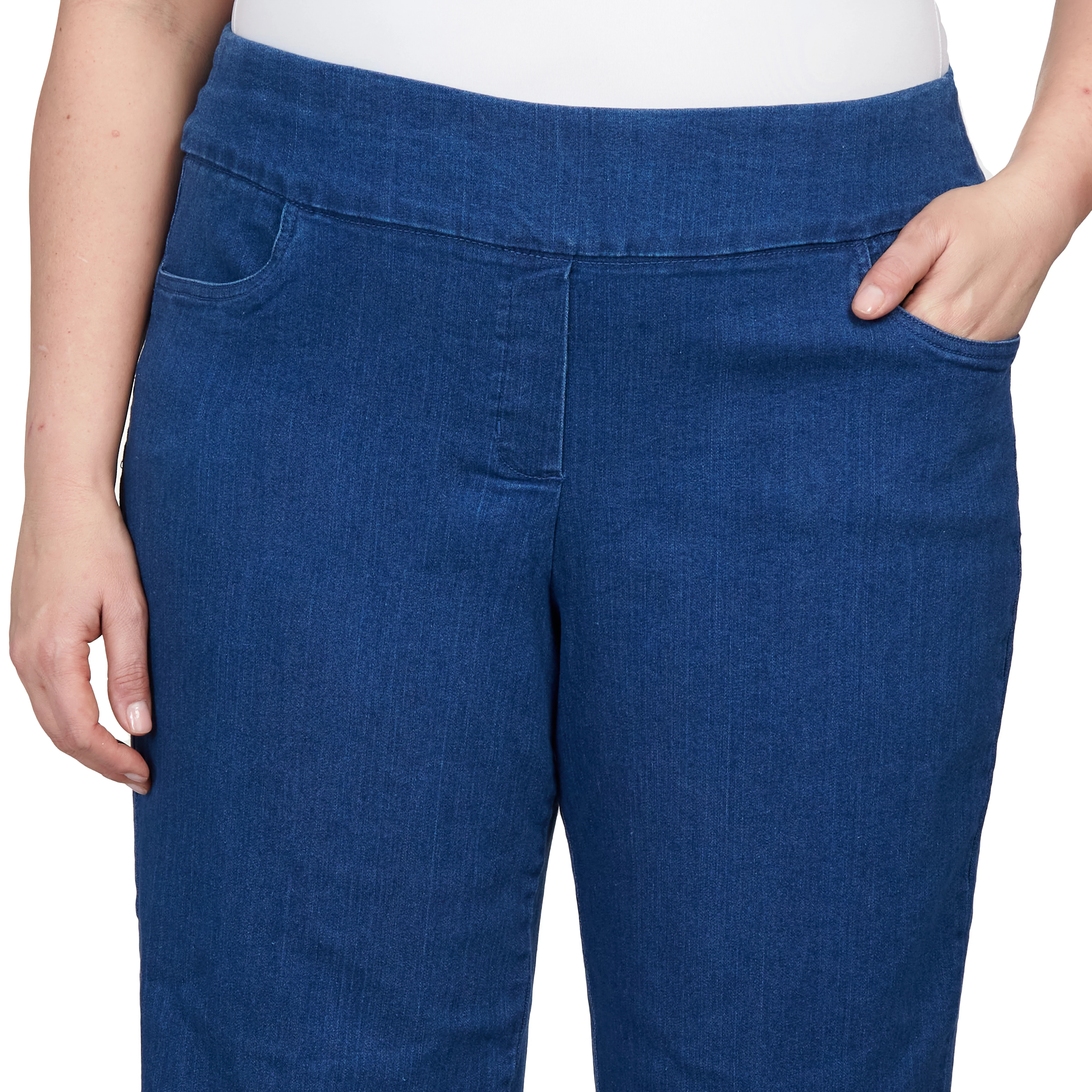 Alfred Dunner Women's Super Stretch Mid- Rise Short Length Pant - Plus - Image 17