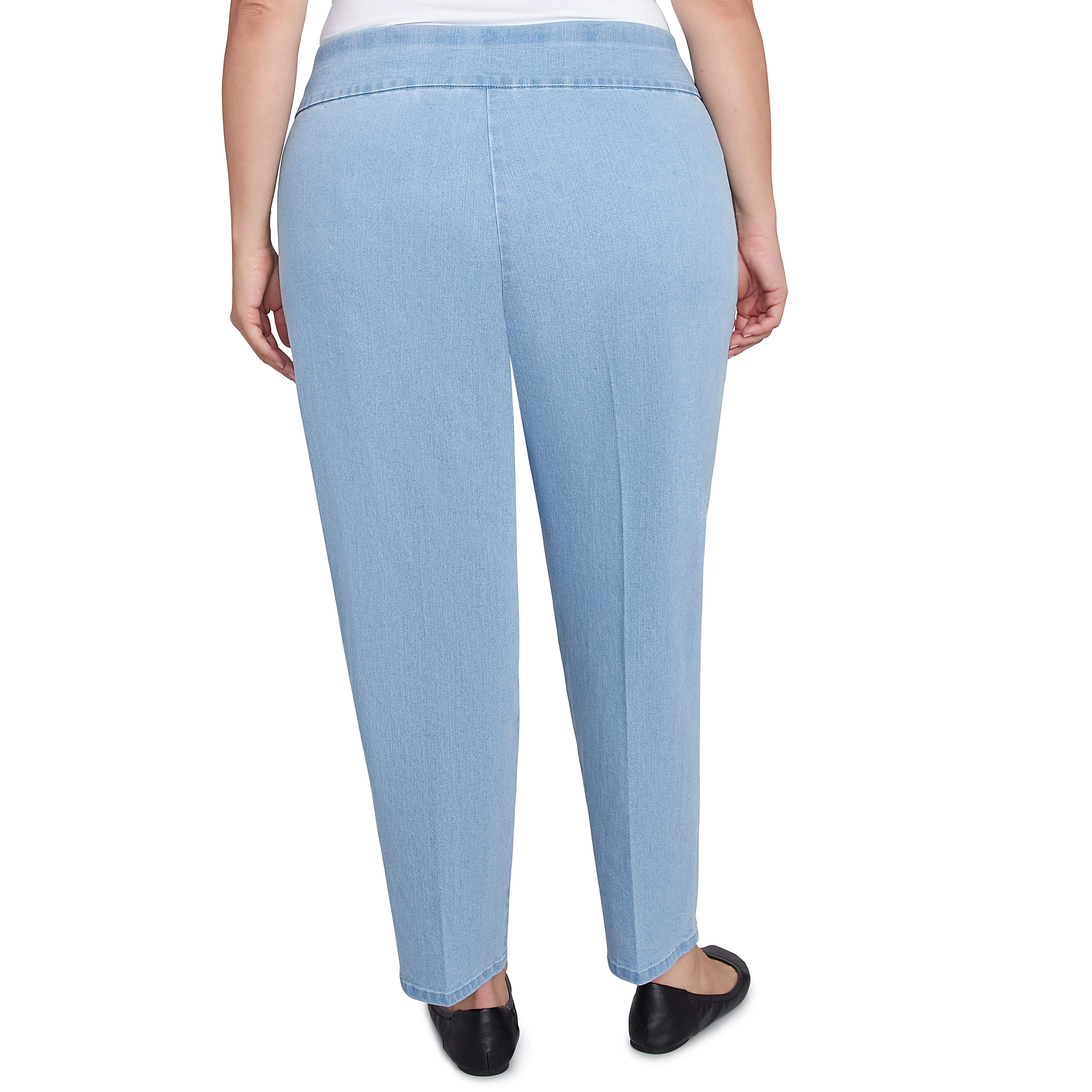 Alfred Dunner Women's Super Stretch Mid- Rise Short Length Pant - Plus - Image 8