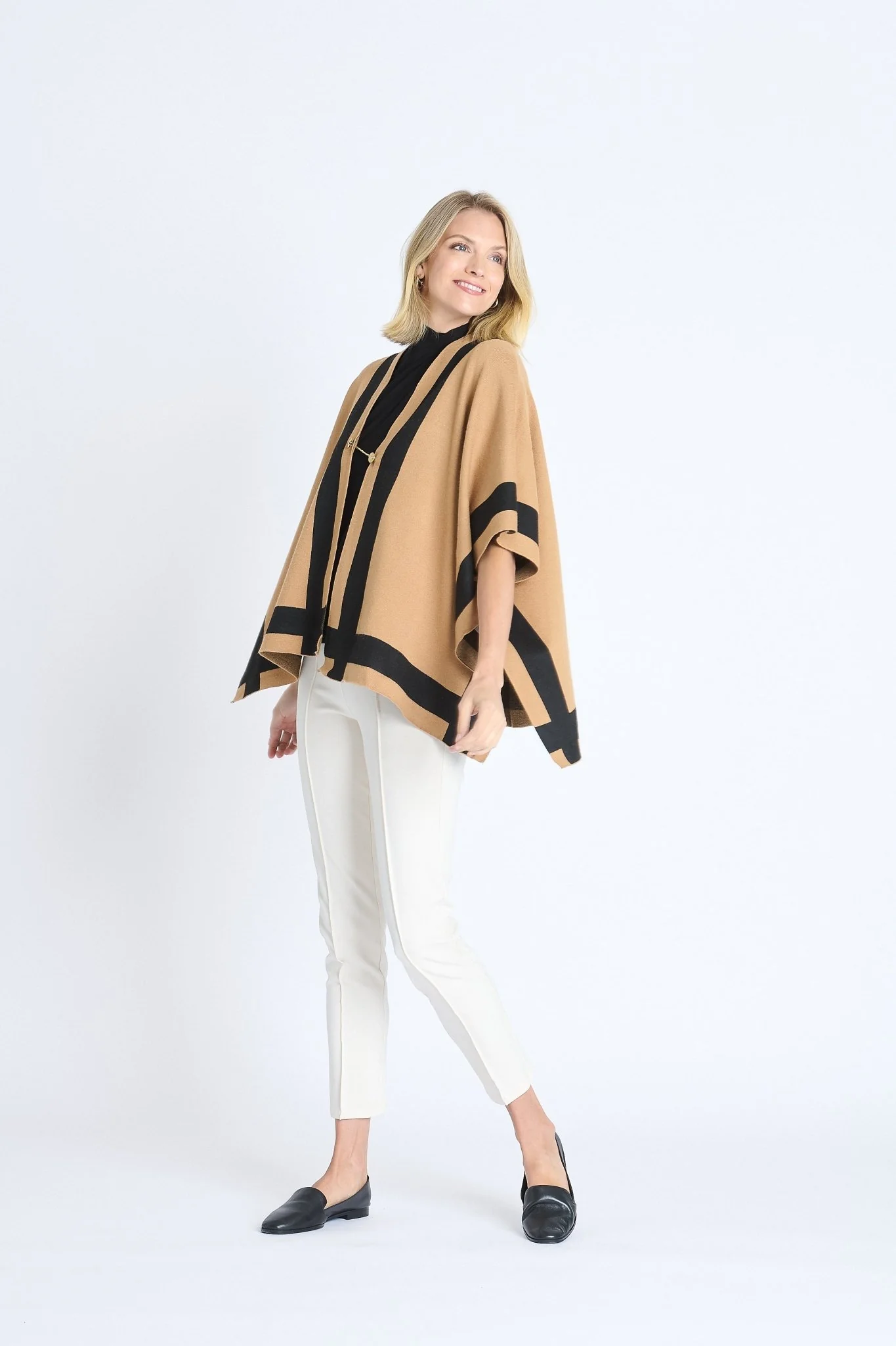 Colorblock Poncho - Image 2