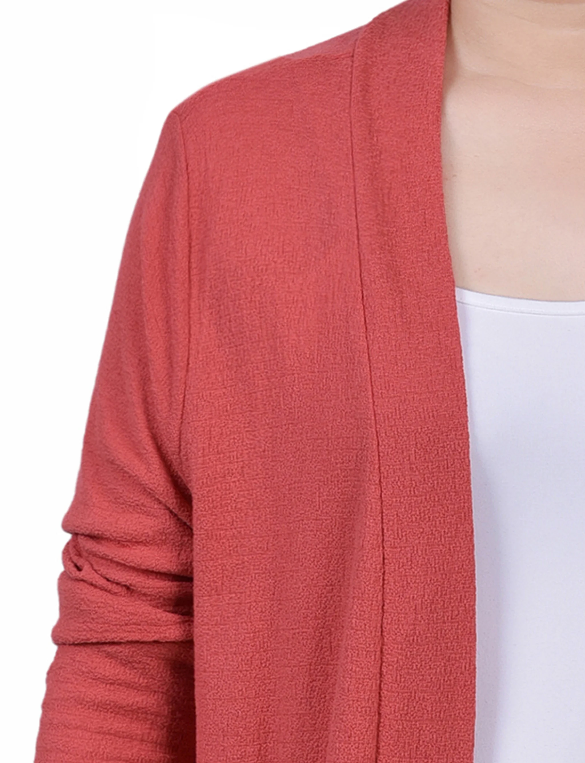 Coral Knee Length Cardigan - Petite - Image 3
