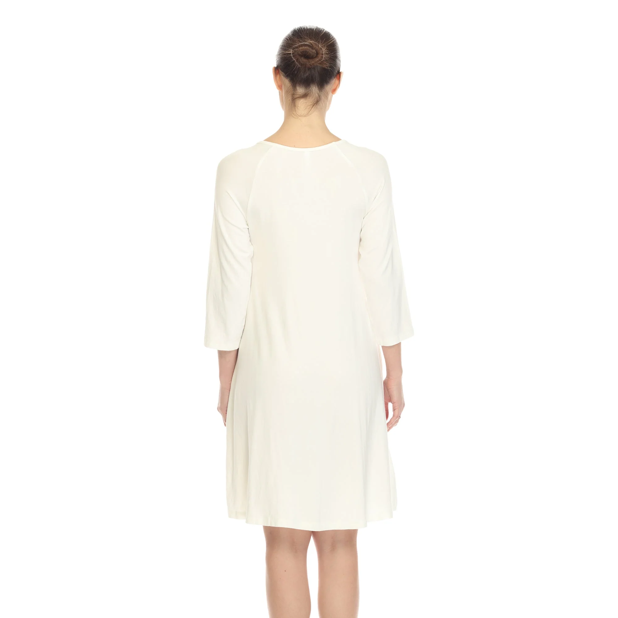 Criss Cross Neckline Swing Midi Dress - Image 28