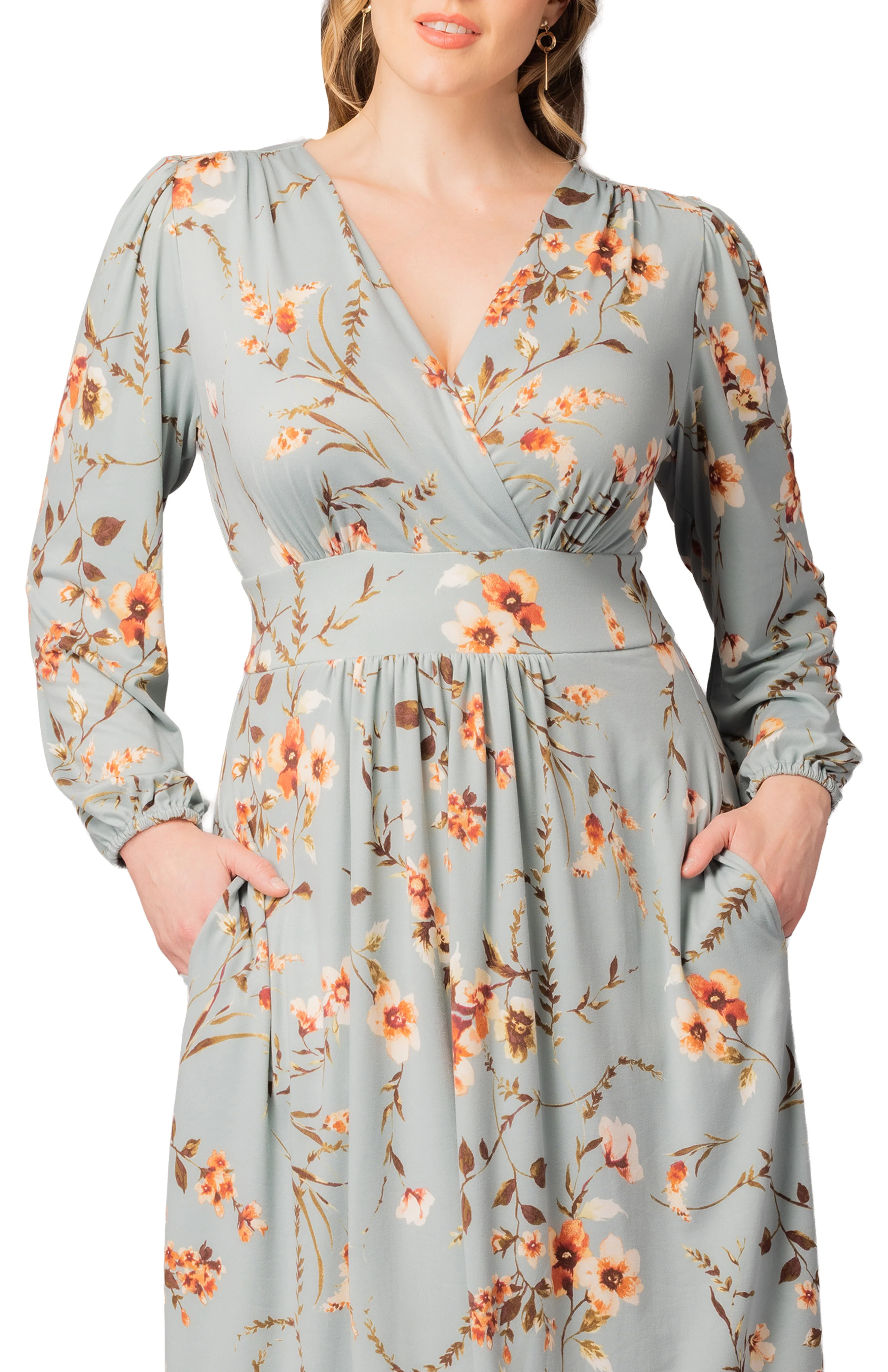 Diana Long Sleeve Dress  - Spring Meadow -  Plus - Image 3