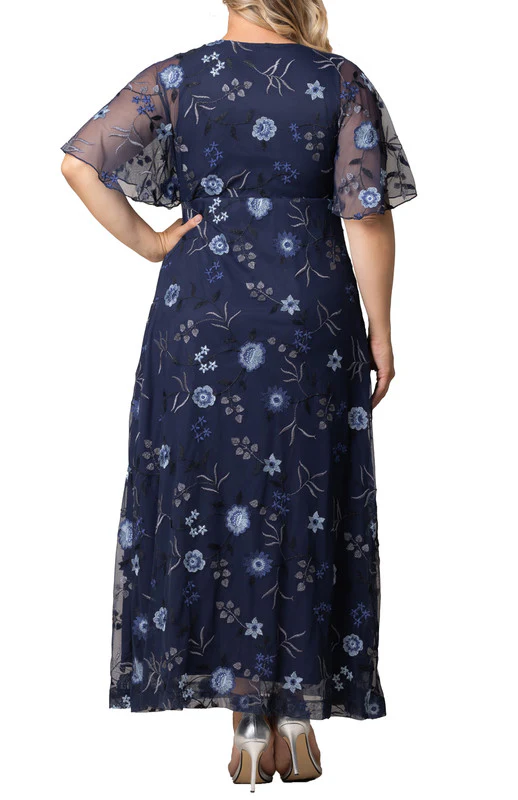 Embroidered Elegance Evening Gown - Plus - Image 17