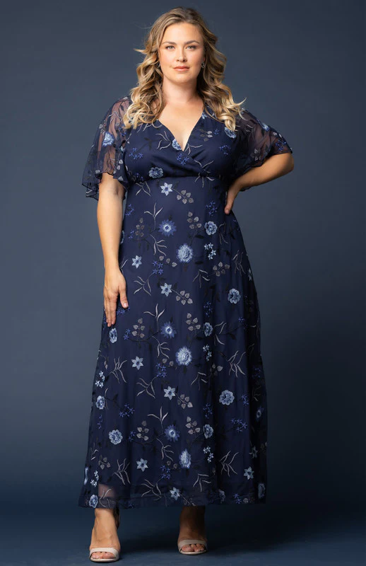 Embroidered Elegance Evening Gown - Plus - Image 20