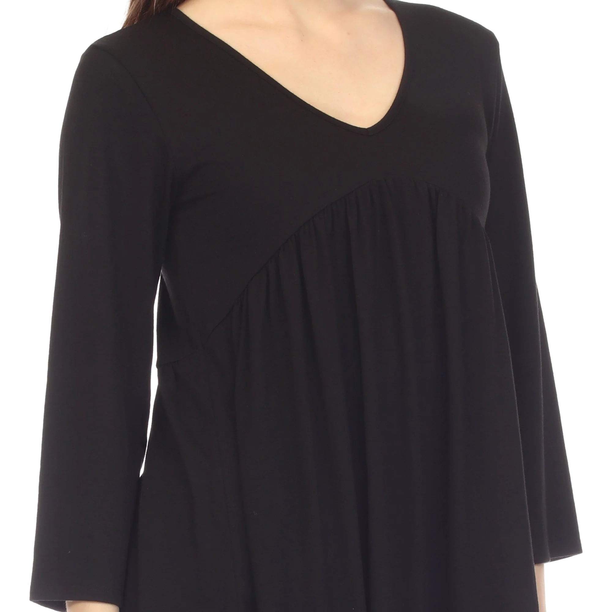 Empire Waist V-Neck Tunic Top - Image 9