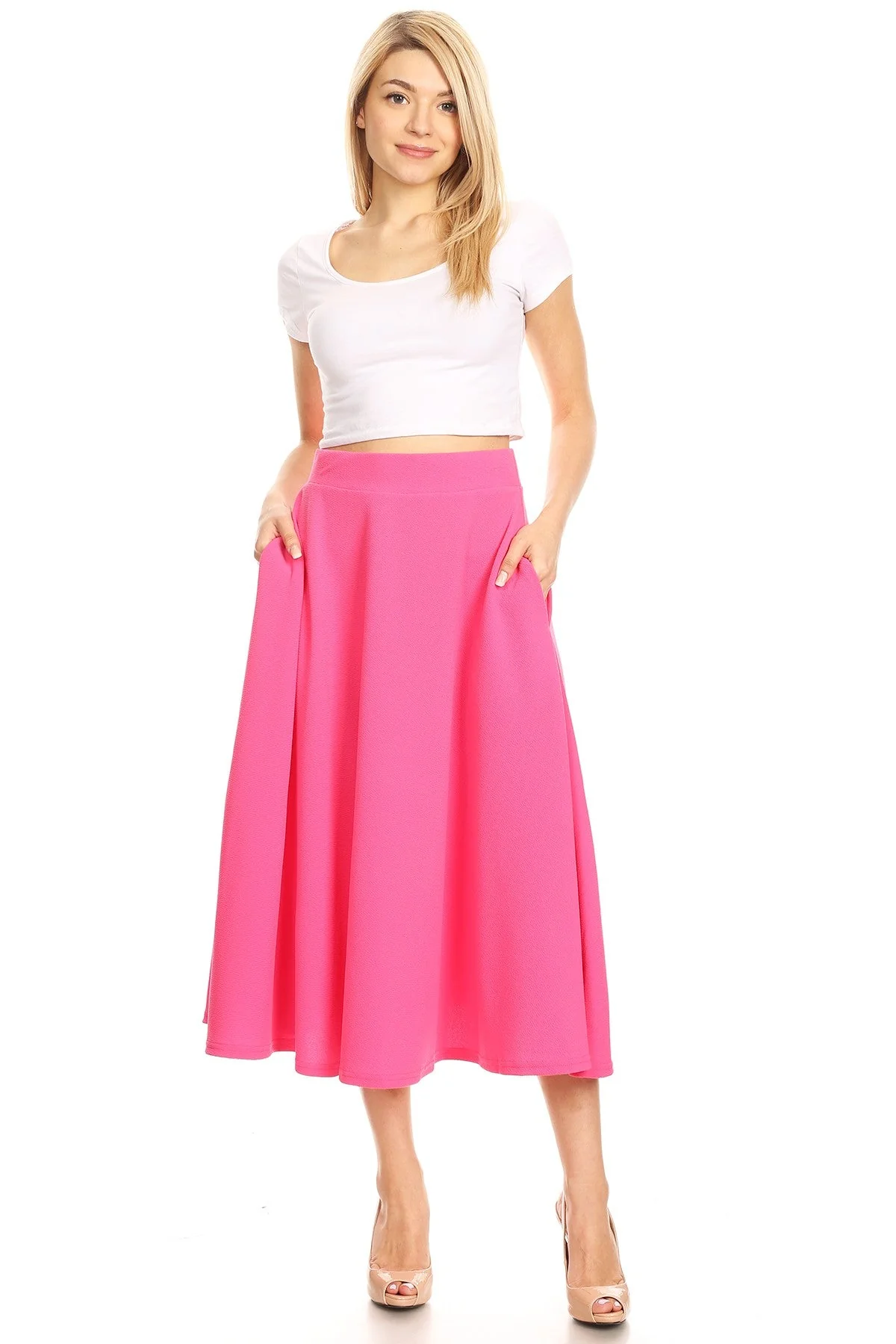 Tasmin Flare Midi Skirts - Image 24