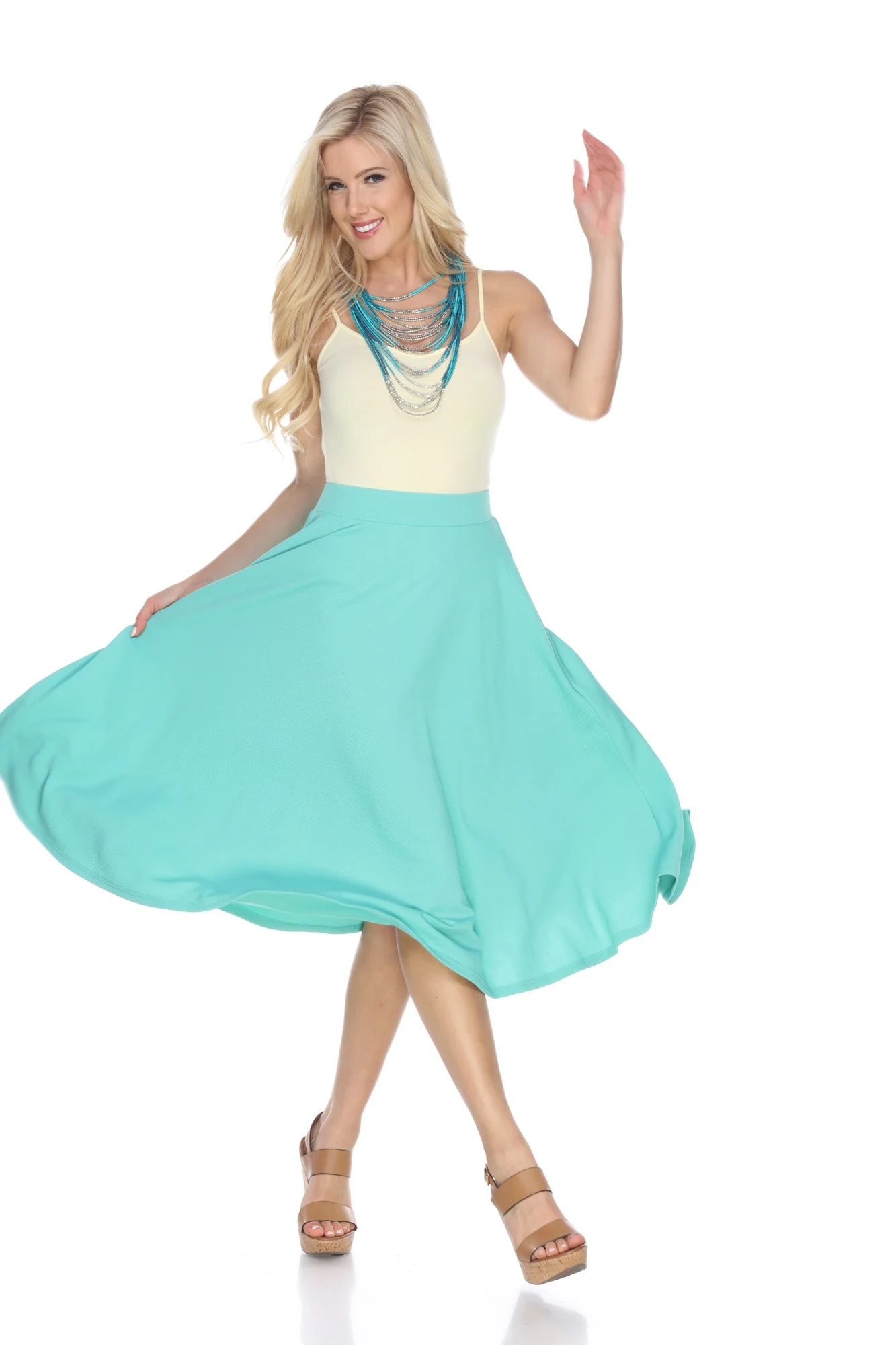 Tasmin Flare Midi Skirts - Image 42
