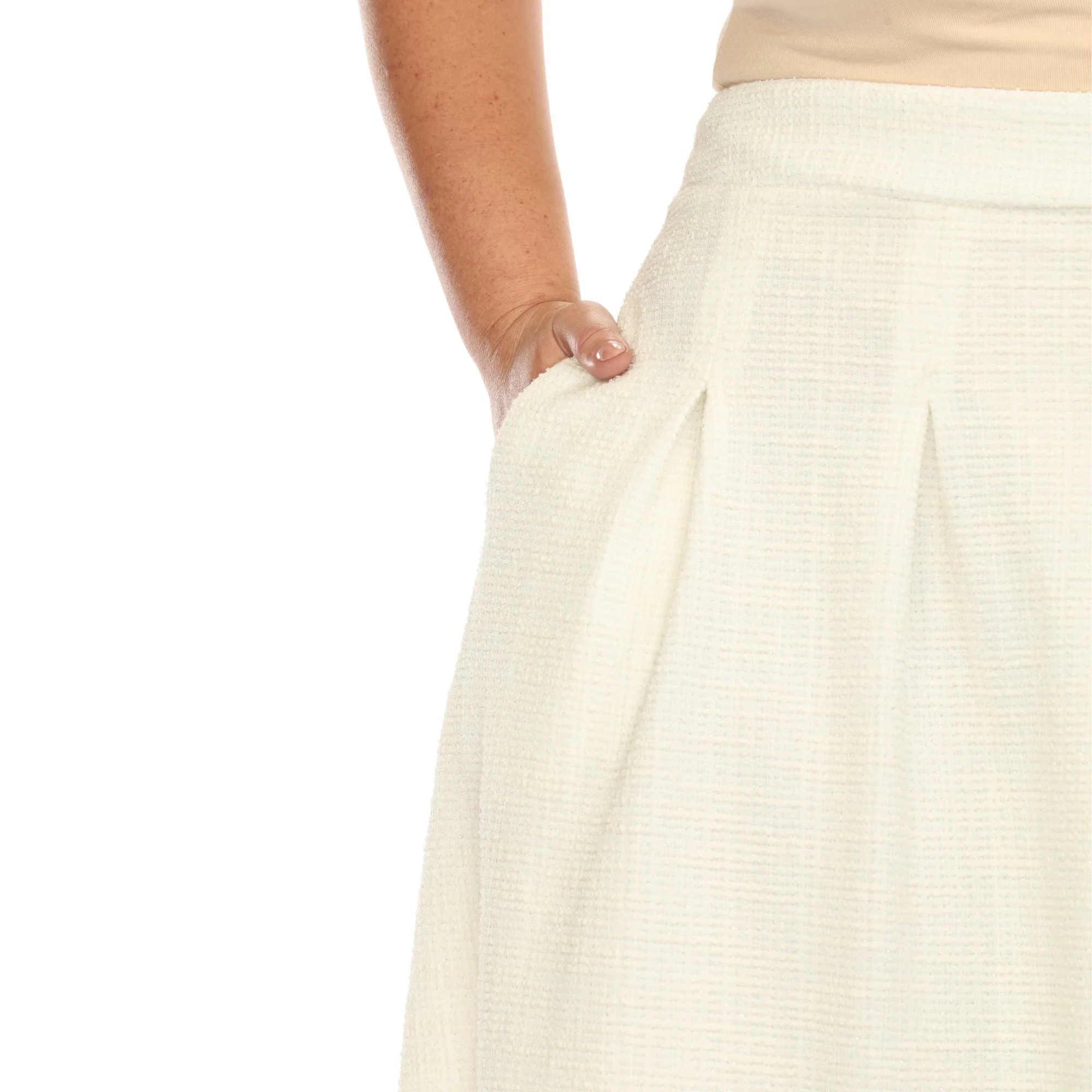 Flared Tweed Skirt - Plus - Image 5