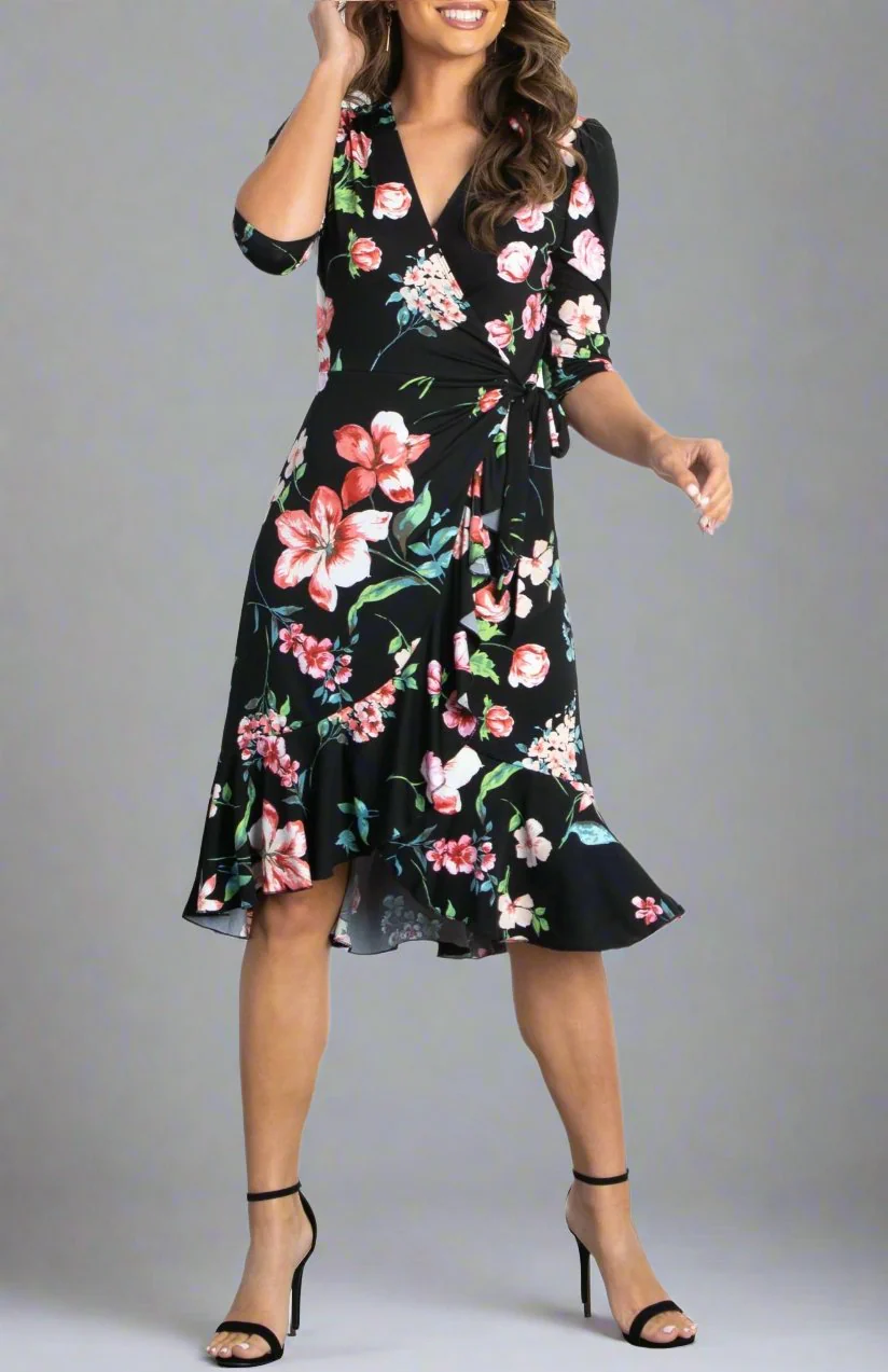 Flirty Flounce Wrap Dress - Image 2