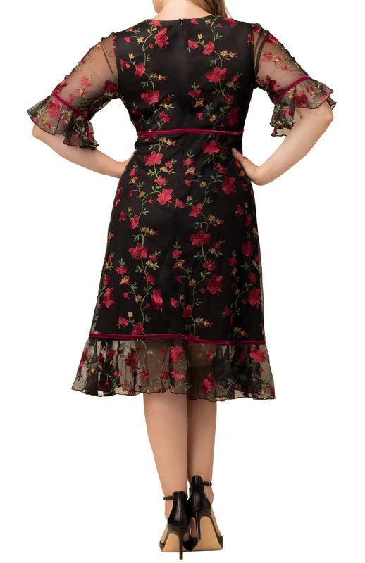 Floral Flare Wildflower Embroidered Dress - Plus - Image 2