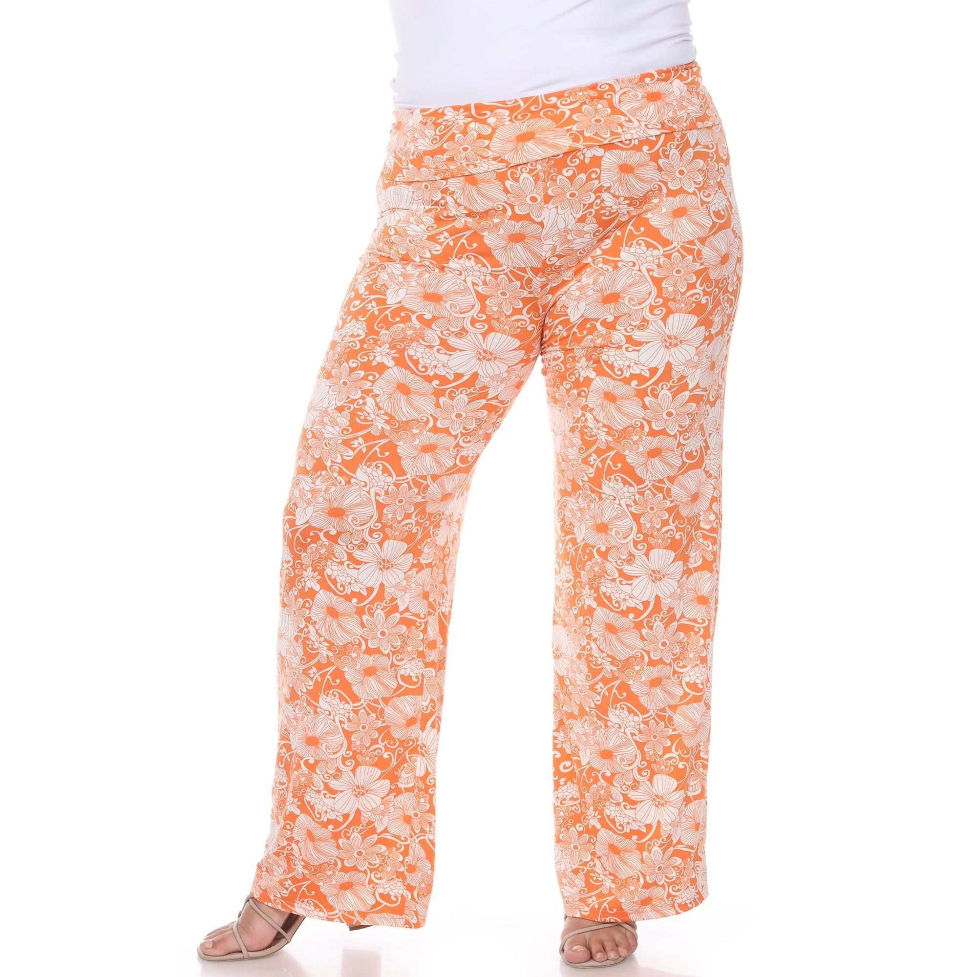 Floral Paisley Palazzo Pants - Plus - Image 16