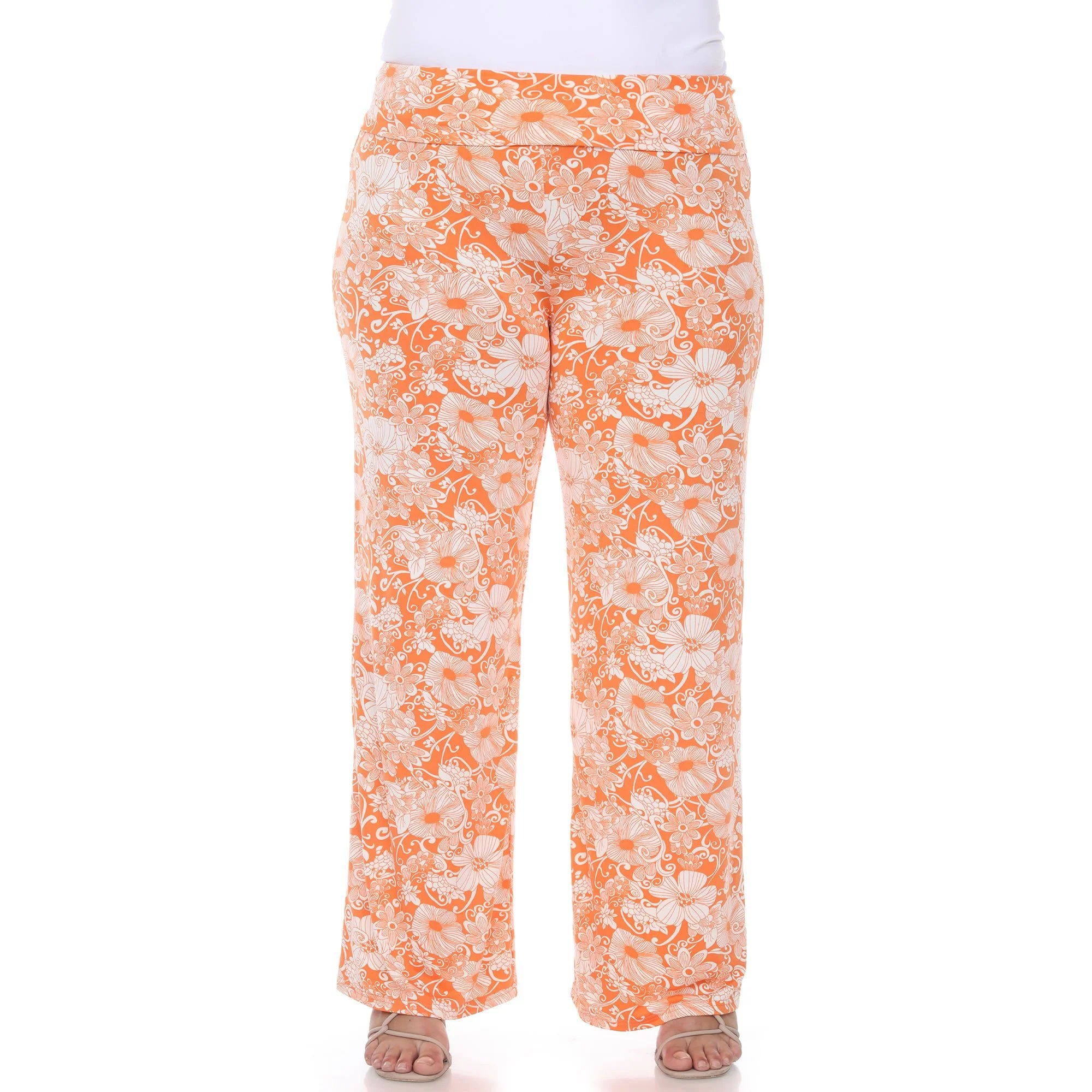Floral Paisley Palazzo Pants - Plus - Image 17