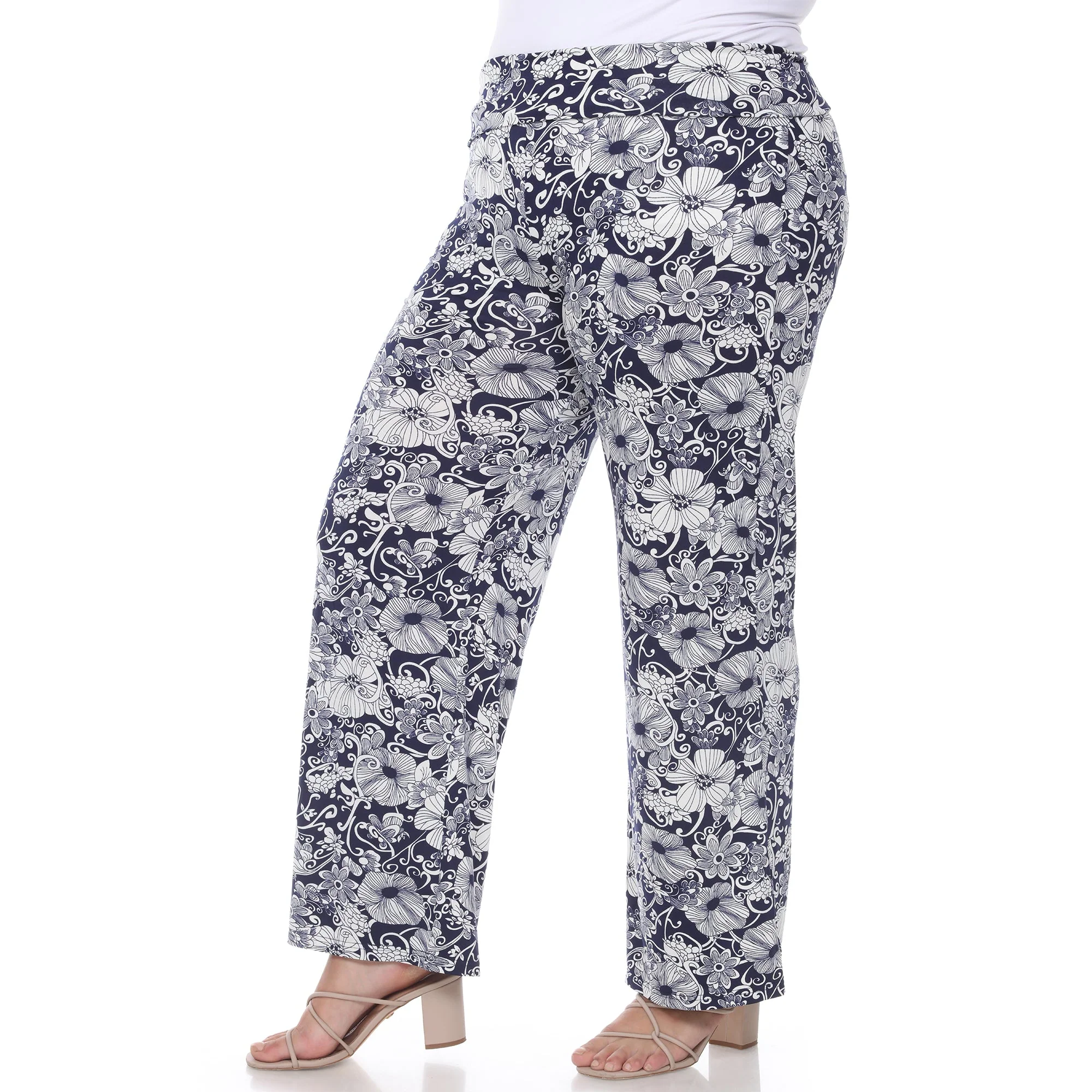 Floral Paisley Palazzo Pants - Plus - Image 8