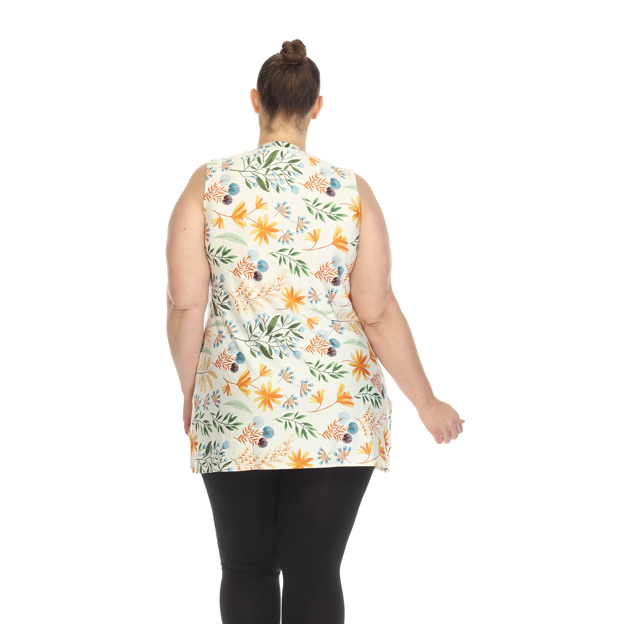 Floral Sleeveless Tunic Top - Plus - Image 16